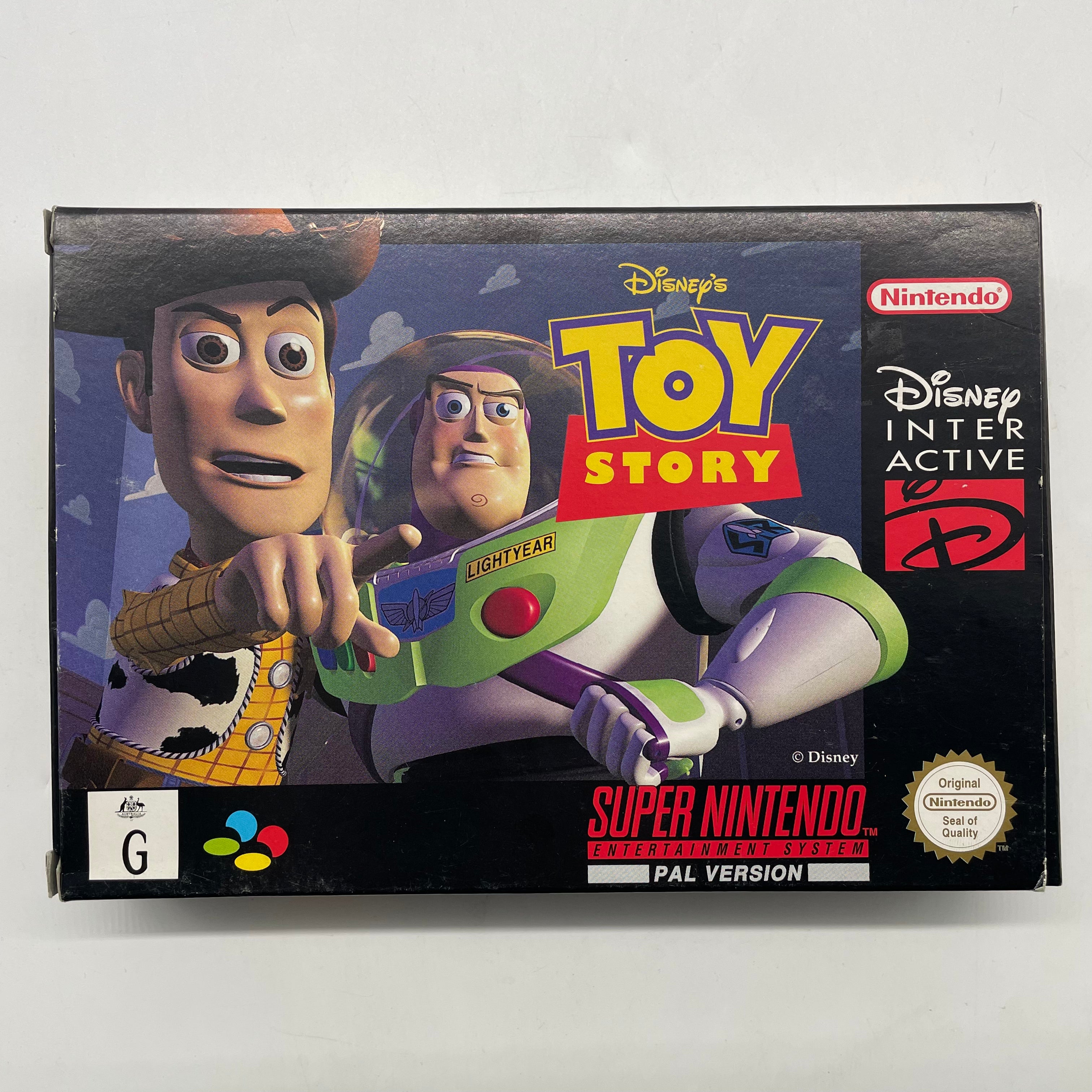 Original Disney Toy Story SNES Game Complete in Box - Retro Nintendo Entertainment System Classic for Collectors & Gamers - Perfect for Nostalgic Gaming & Display