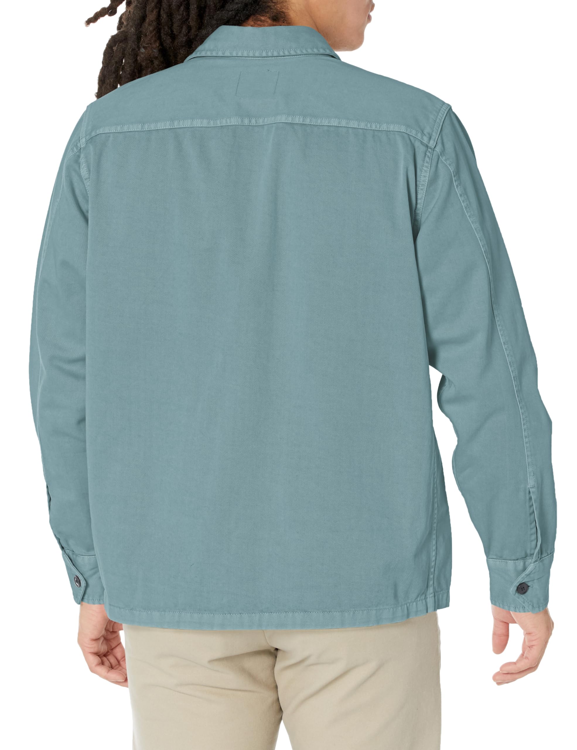 BOSS Men's Casual Button-Up Twill Shirt with Front Pocket - Perfect for Office, Outdoor & Everyday Wear
