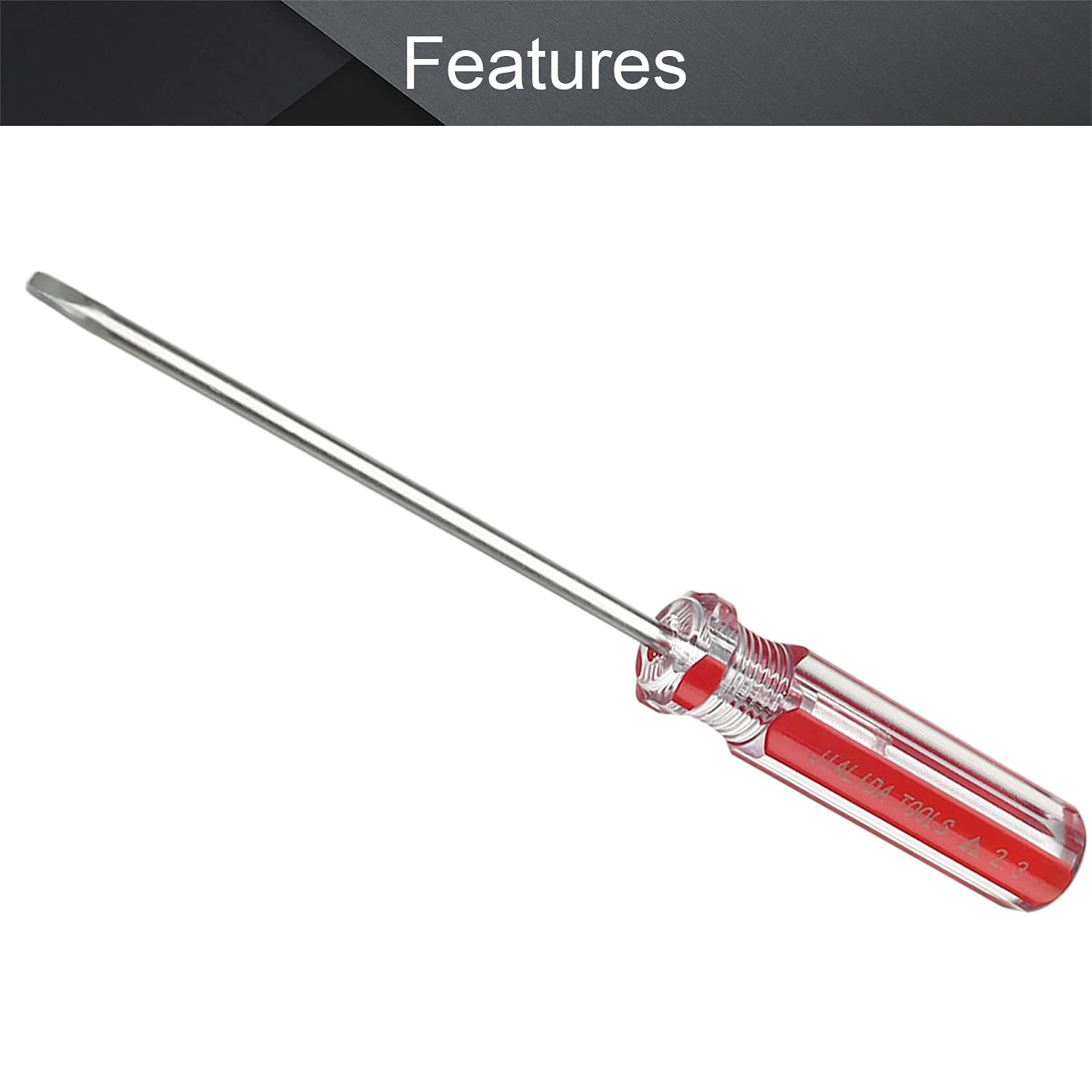 Utoolmart 10-Piece Magnetic Triangle Screwdriver Set - 2.3mm Triangle Head, 75mm 45# Steel Shaft with 55mm Ergonomic Plastic Handle - Perfect for Electronics Repair, Home Improvement & DIY Crafts