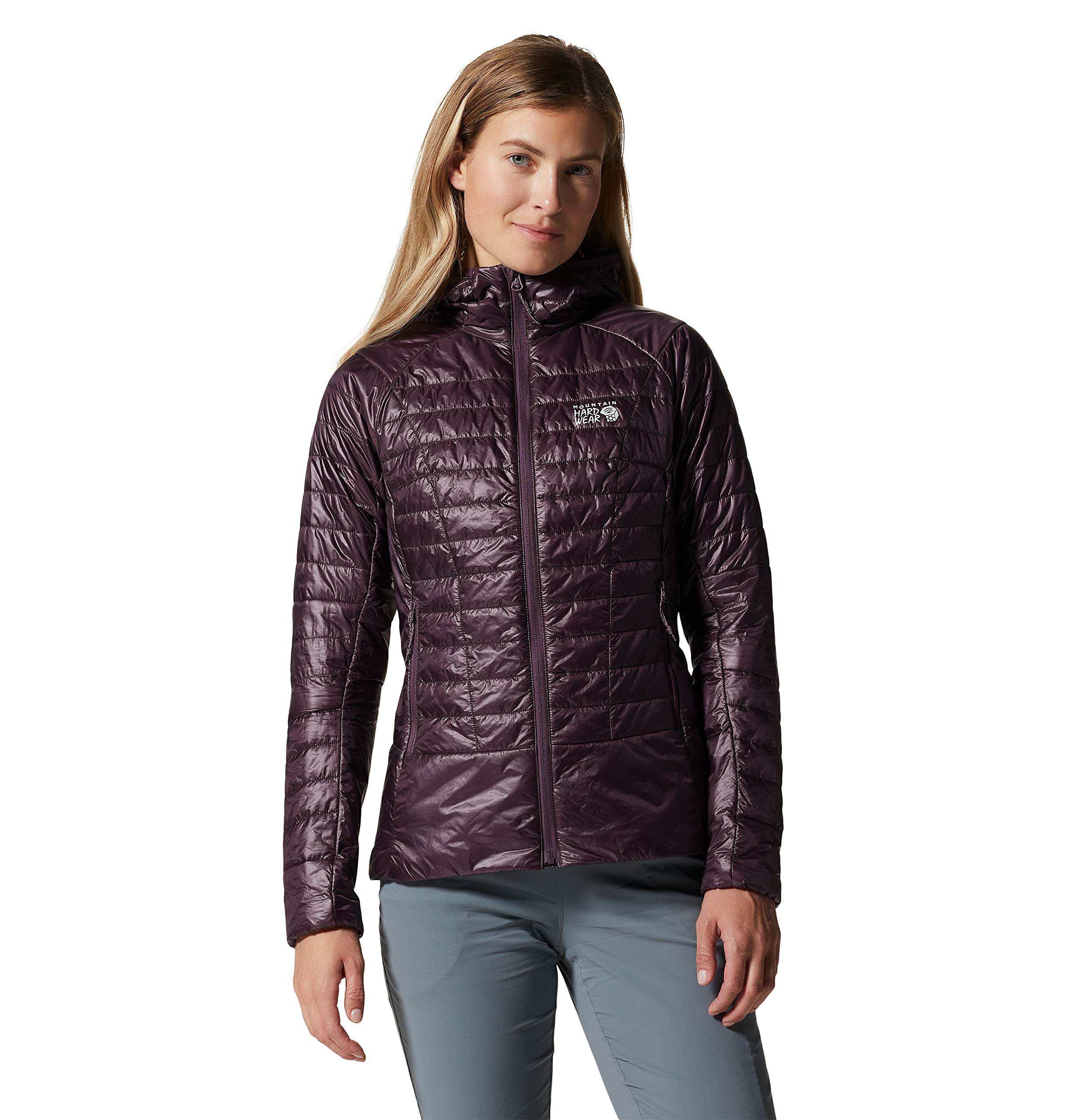 Mountain Hardwear Women's Ghost Shadow Hoody - Lightweight Waterproof Hiking Jacket for Outdoor Climbing & Everyday Wear | Perfect for Trail Running, Camping & Travel Adventures