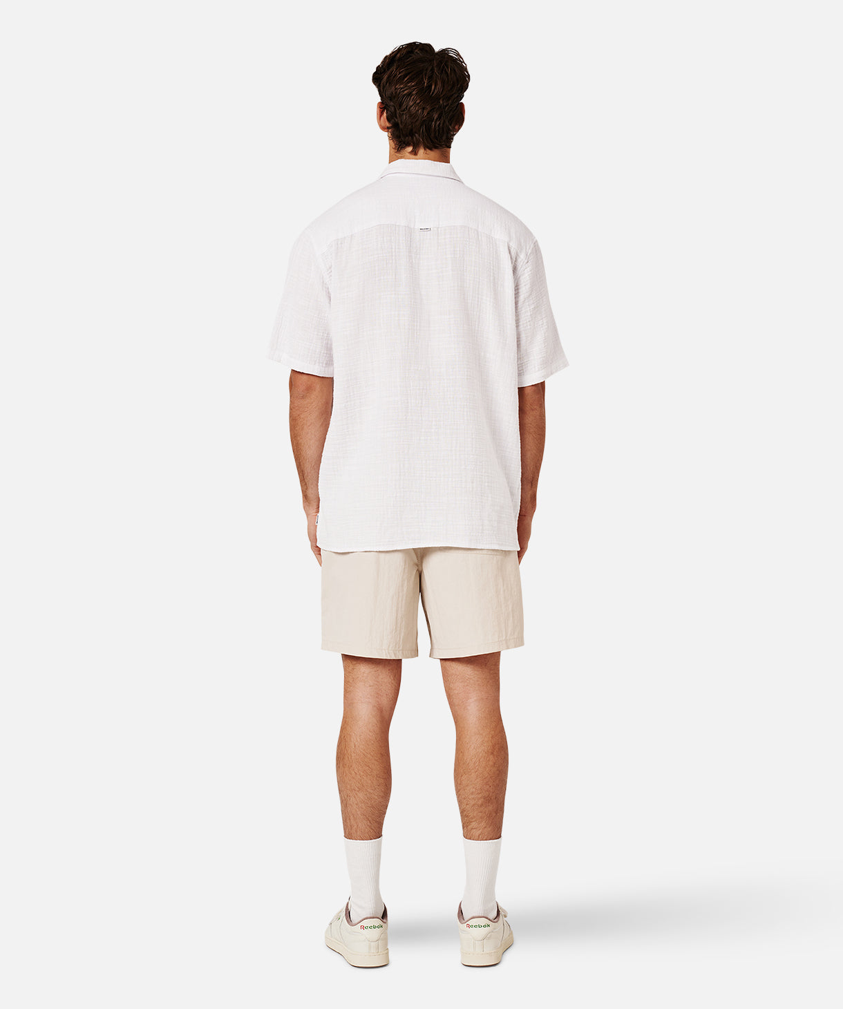 Seguro Short Sleeve Shirt for Men - Breathable Cotton Casual Tee in Off White | Perfect for Summer Outfits, Beach Wear & Everyday Comfort