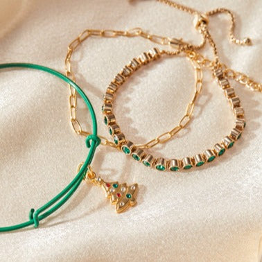 Elegant Bolo Tennis Bracelet with Genuine Emerald Stones | Perfect for Weddings, Parties & Everyday Luxury Jewelry