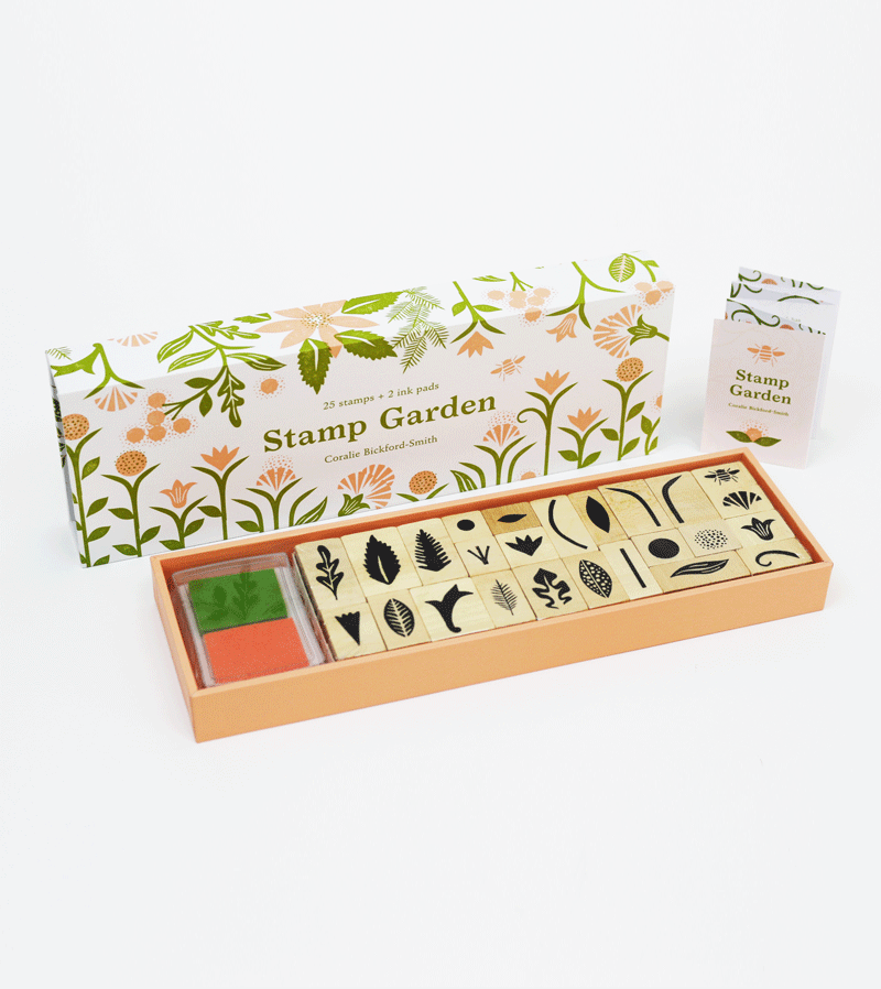 Beautiful Floral Garden Stamps by Coralie Bickford-Smith - Perfect for Scrapbooking, Card Making & DIY Crafts