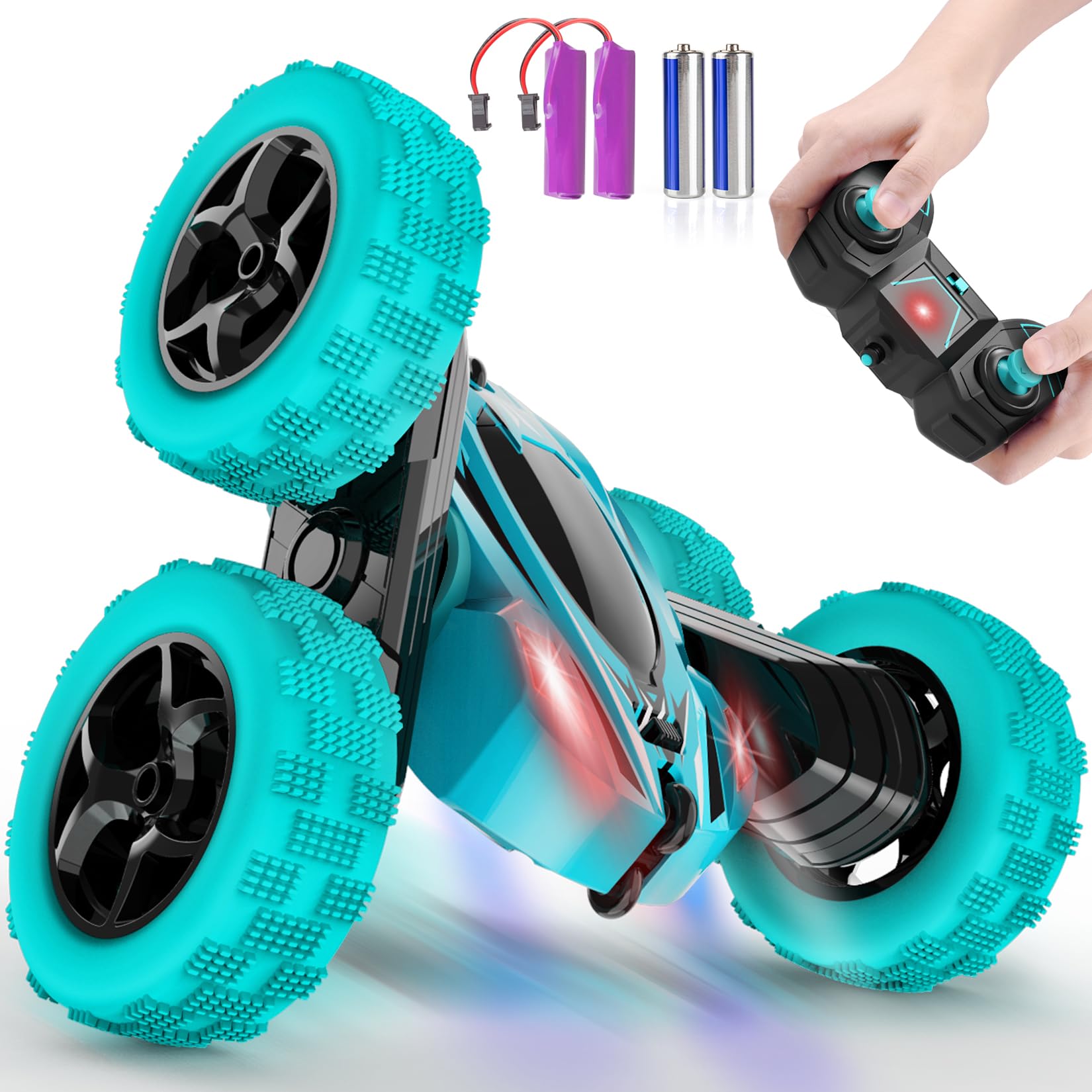 2.4GHz Fast Remote Control Car for Kids - 4WD RC Monster Truck Toy with 360° Rotation, Double-Sided Design - Perfect for Boys & Girls Outdoor Play, Birthday Gifts & Racing Fun