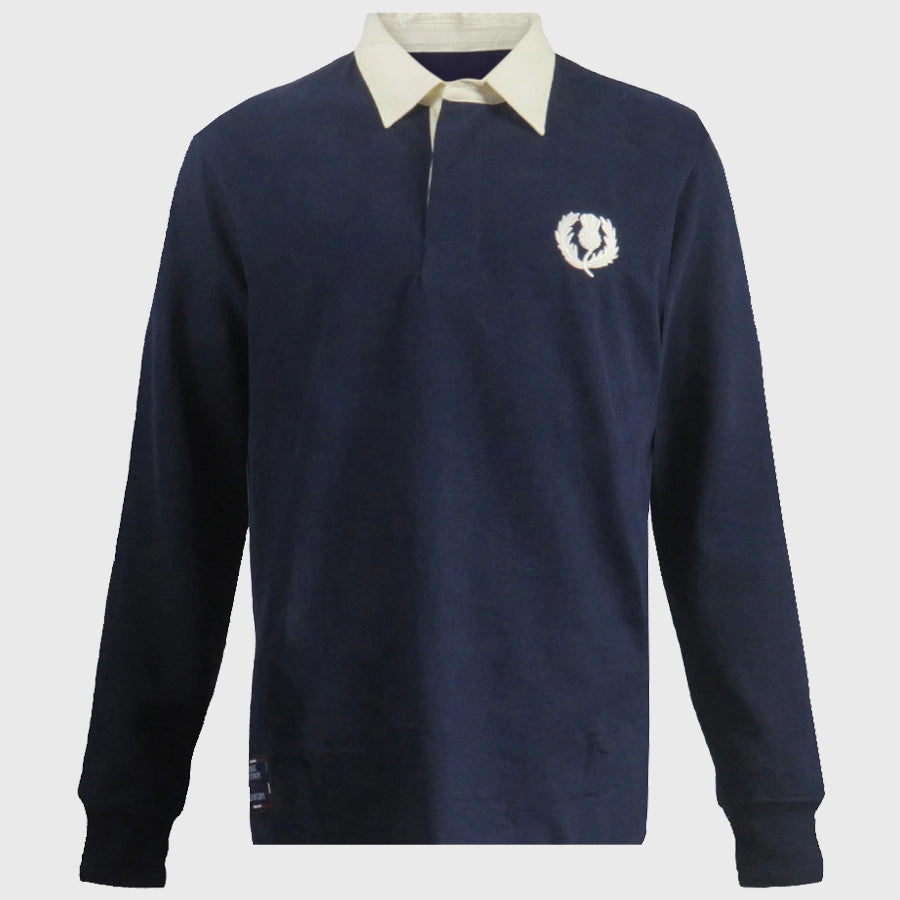Ellis Rugby Scotland 1990 Grand Slam Vintage Long Sleeve Rugby Jersey - Retro Rugby Shirt for Fans & Collectors - Perfect for Match Days, Sports Events & Vintage Fashion
