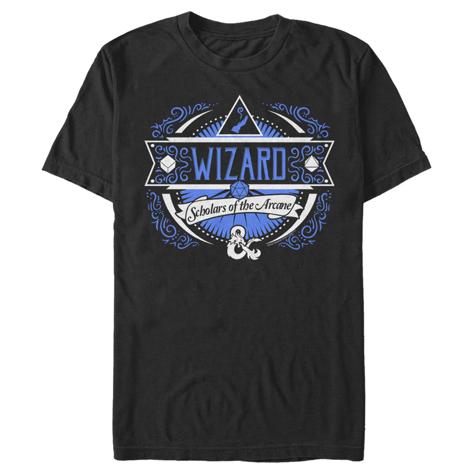 Dungeons & Dragons Wizard Scholars of The Arcane T-Shirt for Men | Fantasy RPG Gaming Tee | Perfect for D&D Game Nights & Comic Conventions