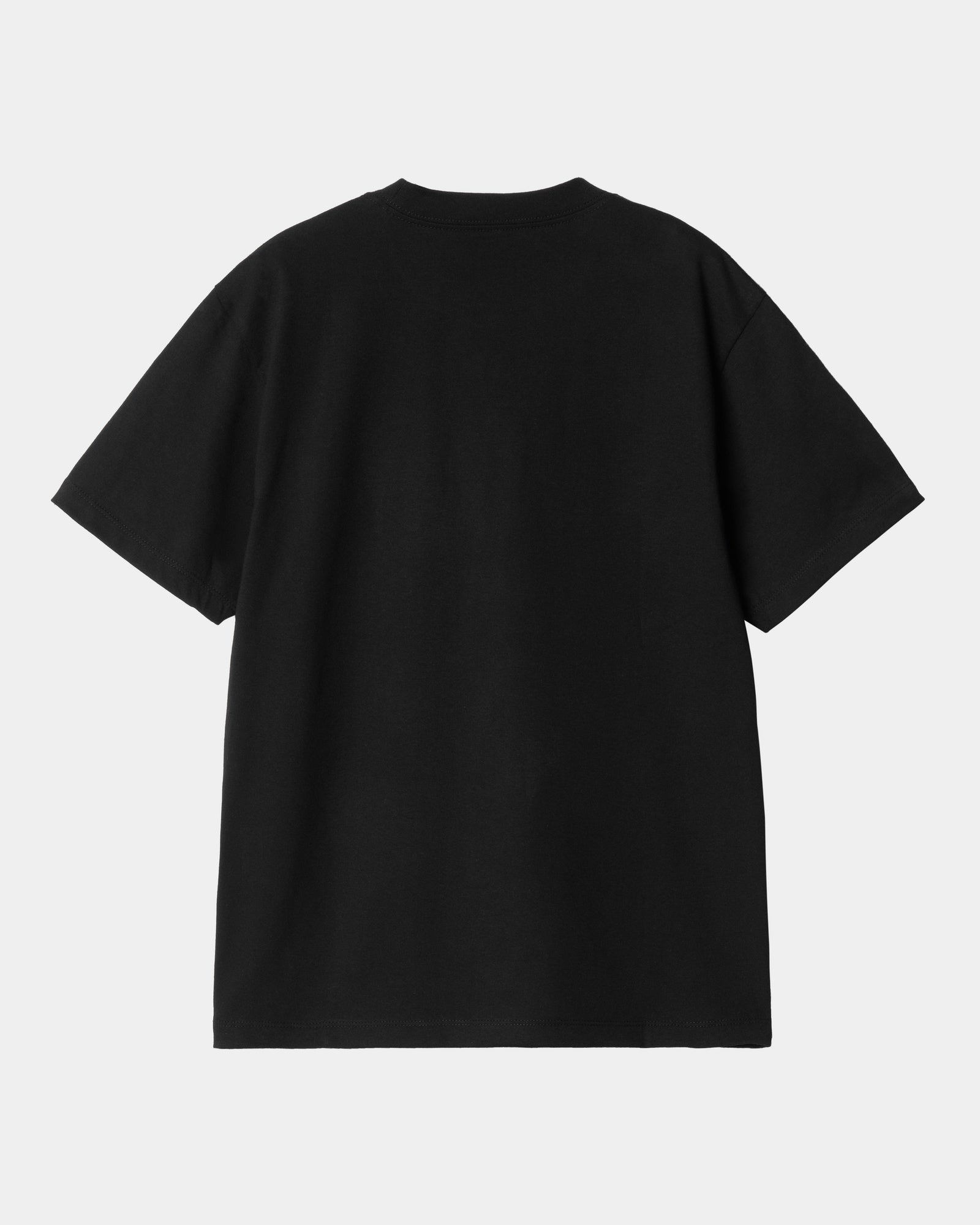 Women's Heart Print Pocket T-Shirt - Soft Cotton Casual Tee for Everyday Wear | Black & Black | Perfect for Casual Outings, Dates, and Layering