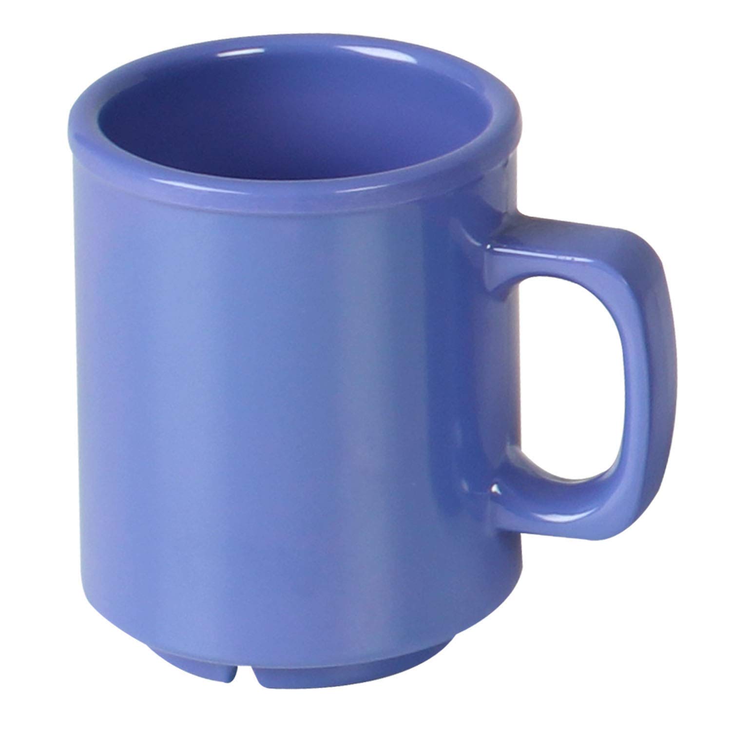 Thunder Group Purple Melamine Dinnerware Set - 8 oz Coffee Mug (12-Pack) - Durable & Lightweight for Restaurants, Cafes, and Outdoor Dining