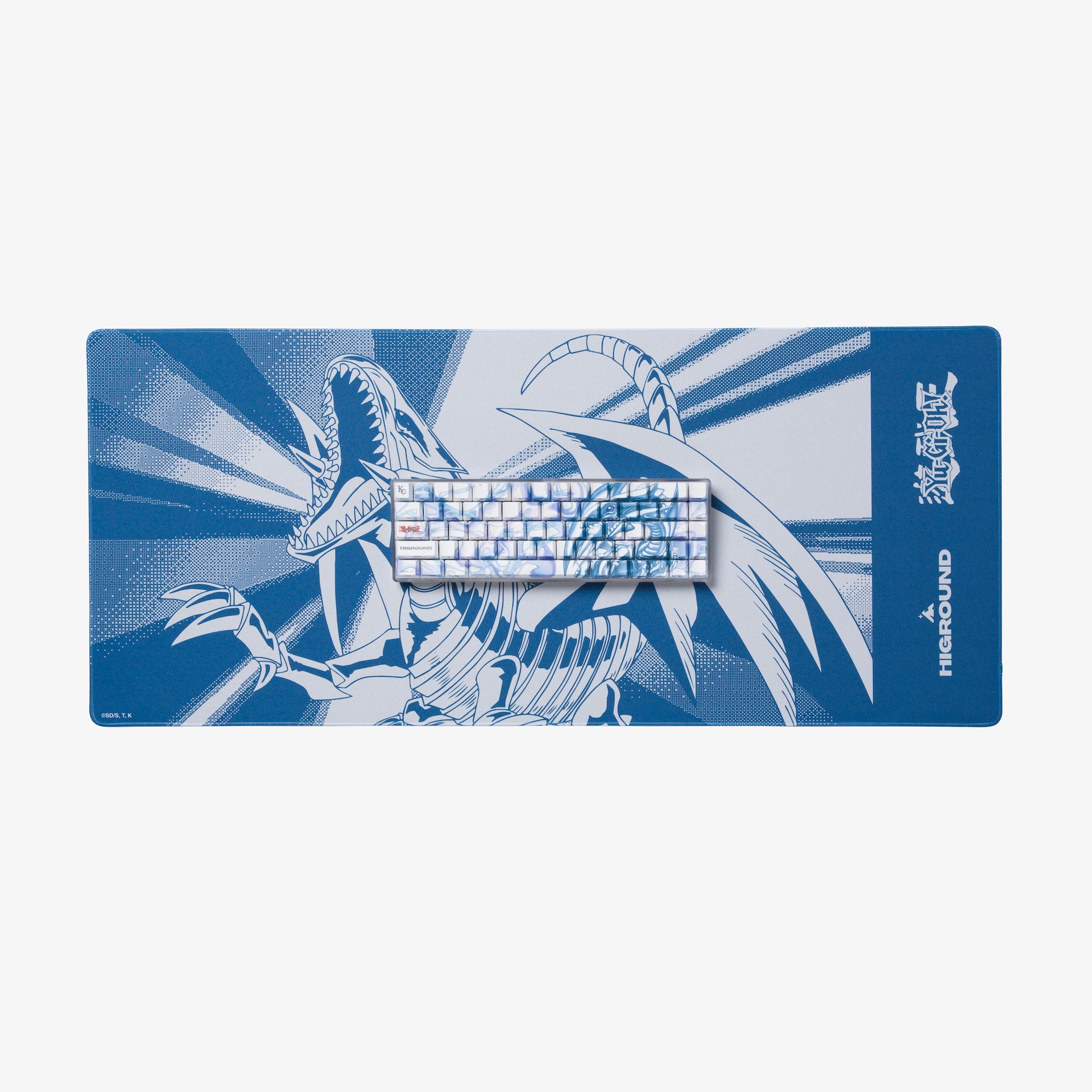 YGO x HG XL Gaming Mousepad - Blue Eyes White Dragon Design | Perfect for Yu-Gi-Oh! Fans & PC Gamers