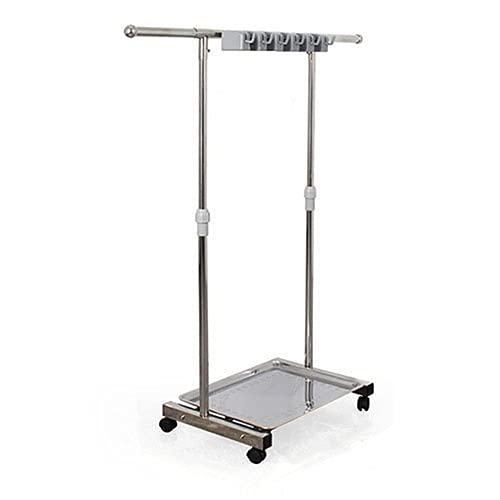 YYFANGYF Wall Mounted Broom and Mop Holder - Heavy Duty Removable Cleaning Tool Organizer for Wet Mops, Brooms, Dustpans - Space Saving Storage Solution for Home, Garage, School, Hospital, Hotel (Silver, 43
