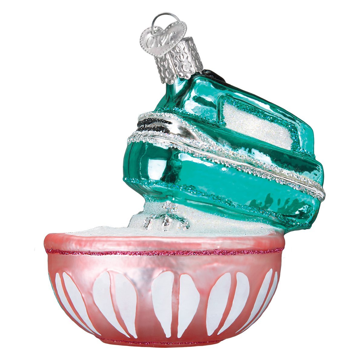 Old World Christmas Hand Mixer Glass Blown Ornament (32294) - Perfect for Holiday Tree Decorations, Gift Giving & Christmas Collectibles