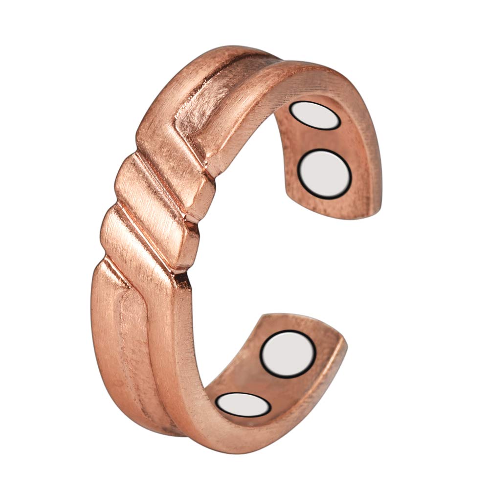 YINOX Copper Magnetic Ring for Men & Women - CPR-0954 Anti-Slip Comfort Fit Copper Ring for Arthritis Pain Relief | Perfect for Daily Wear, Workouts & Outdoor Activities