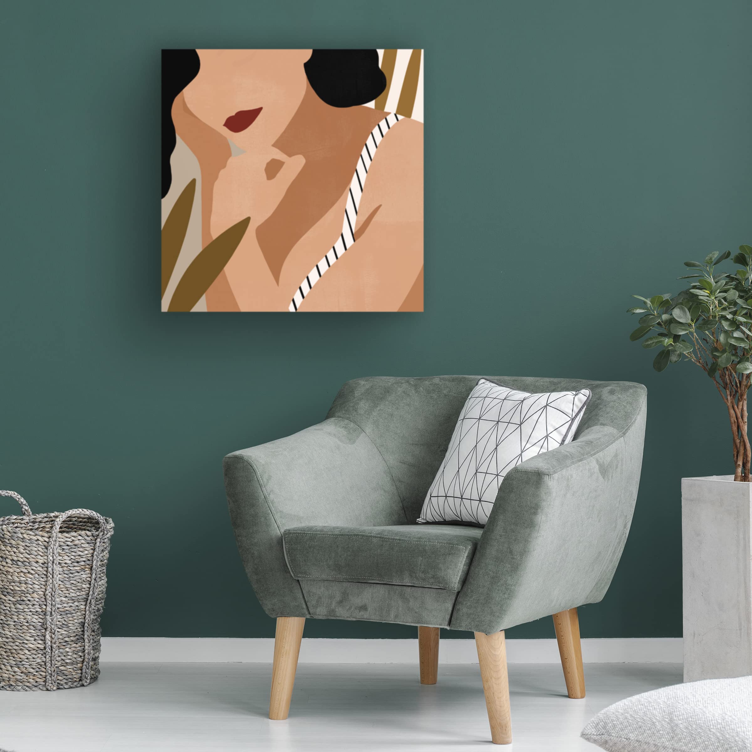 Victoria Borges 'Trieste Summer II' Canvas Wall Art Print - Modern Coastal Beach Decor for Living Room, Bedroom & Office