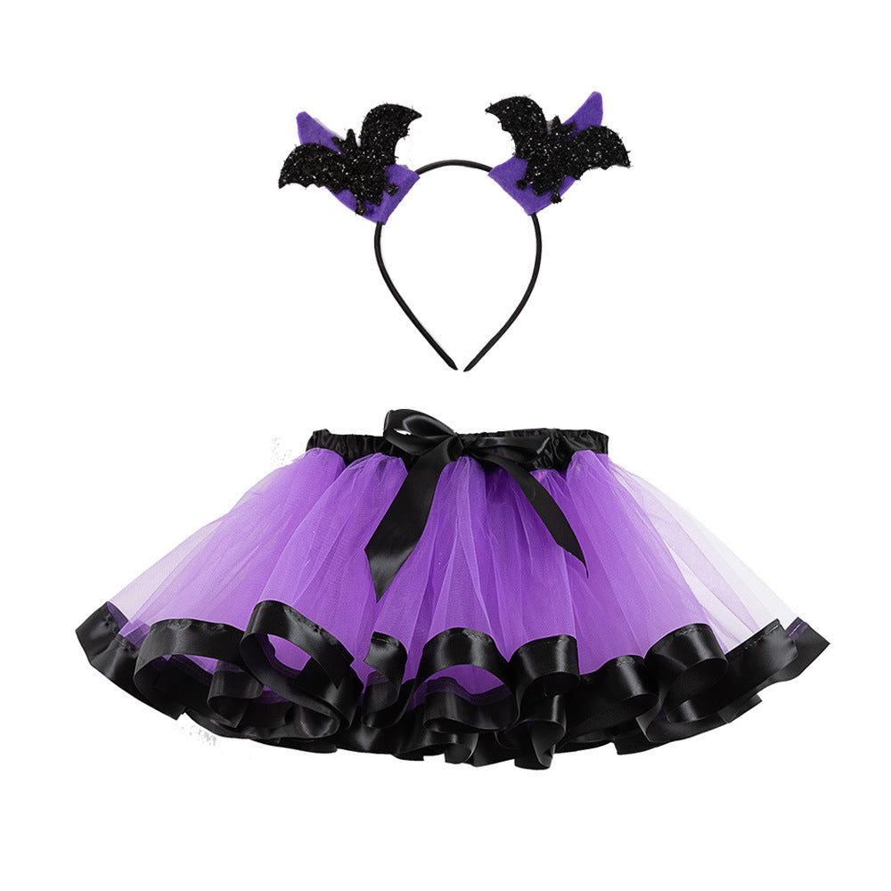 Kids Halloween Skirt - Spooky Costume Dress for Girls & Boys - Perfect for Trick or Treating & Halloween Parties