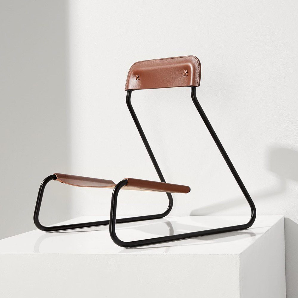 MINIM Sling Guitar Stand - Lightweight & Portable Tan/Black - Perfect for Acoustic & Electric Guitars - Ideal for Home, Studio & Travel Use
