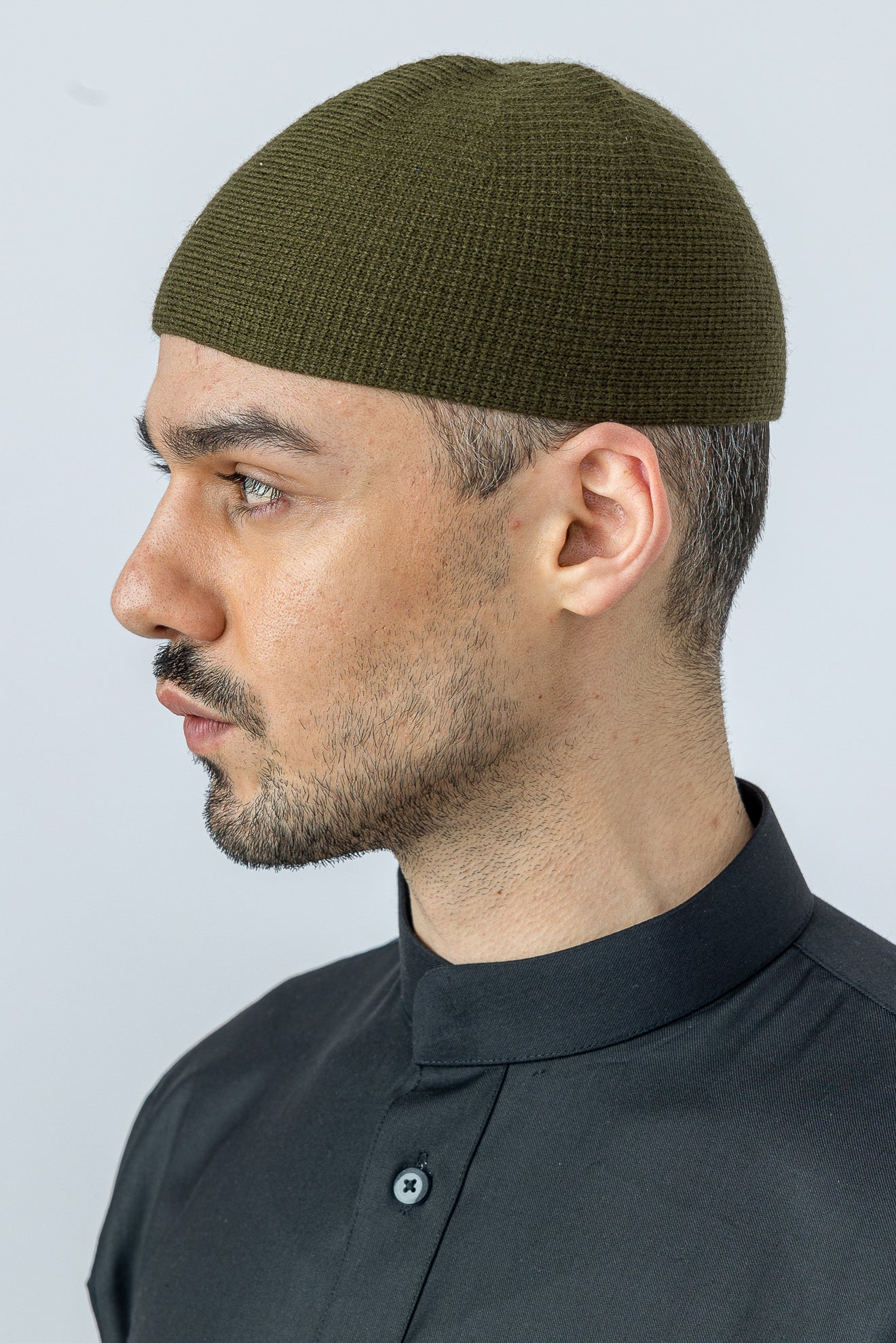 Turkish Army Green Military Style Head Cap - Tactical Beanie for Outdoor Hiking & Cold Weather Protection