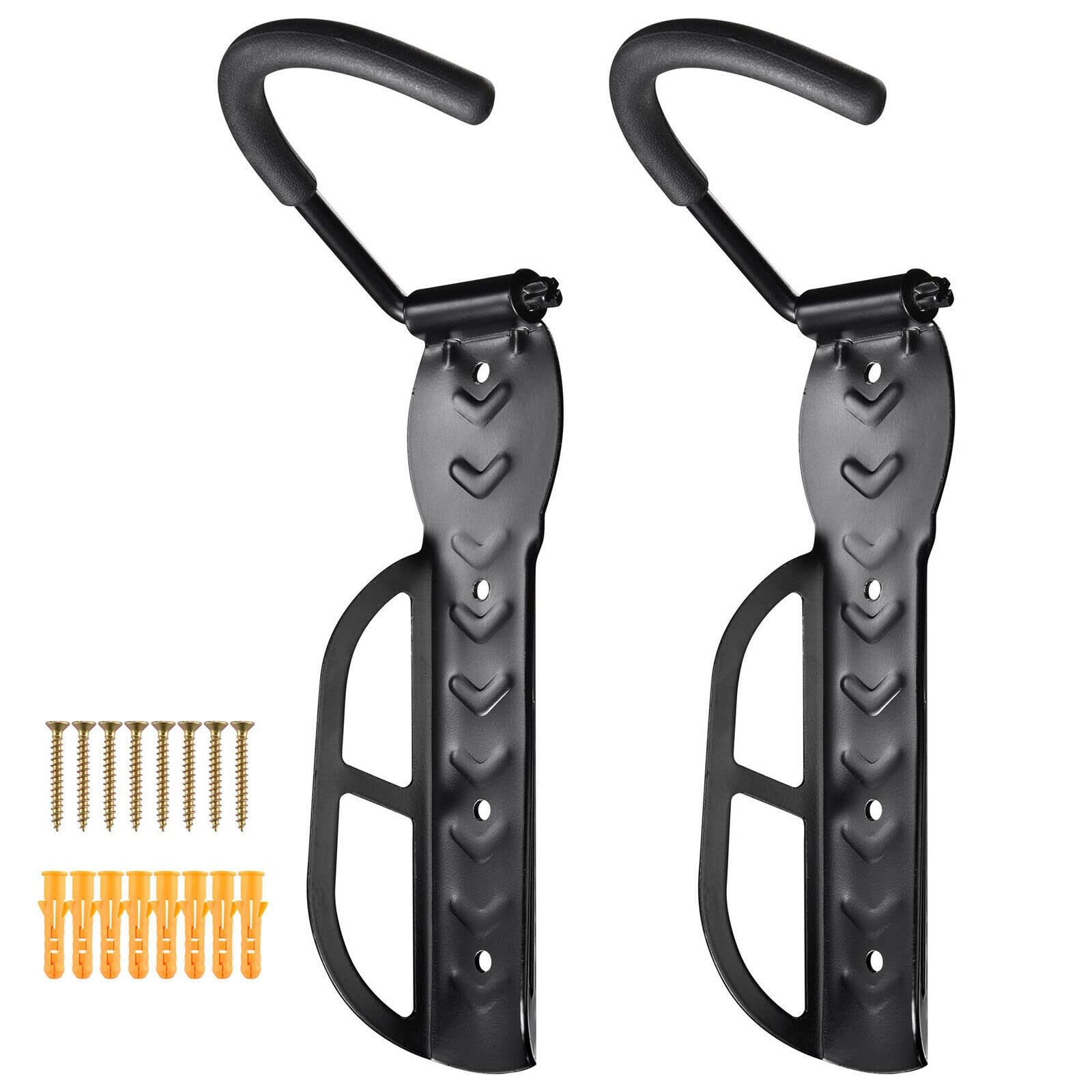BiYeer Heavy Duty Wall Mount Bike Rack - Adjustable Angle Steel Bicycle Hanger for Secure Storage & Space Saving - Easy Installation for Garage, Shed or Apartment - Perfect for Bike Repair & Organization
