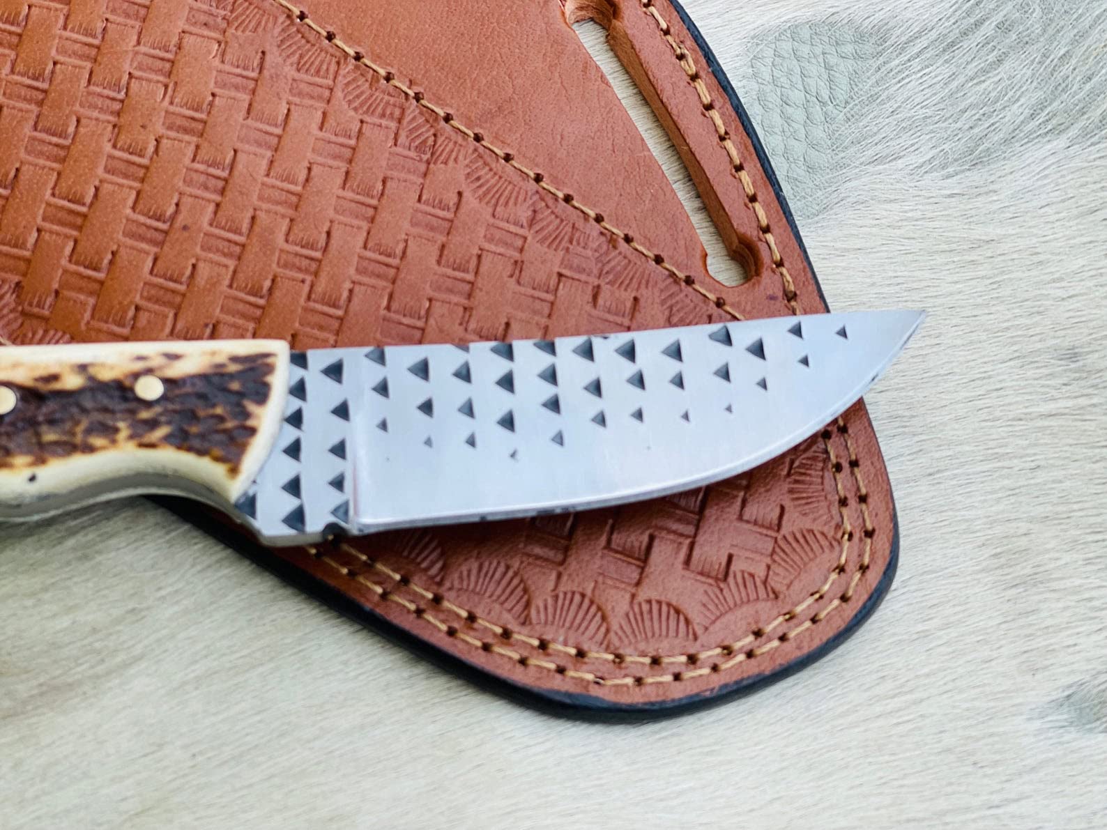 Handmade Cowboy Skinner Knife - High-Quality Hunting & Outdoor Survival Tool for Camping, Bushcraft & Skinning Game