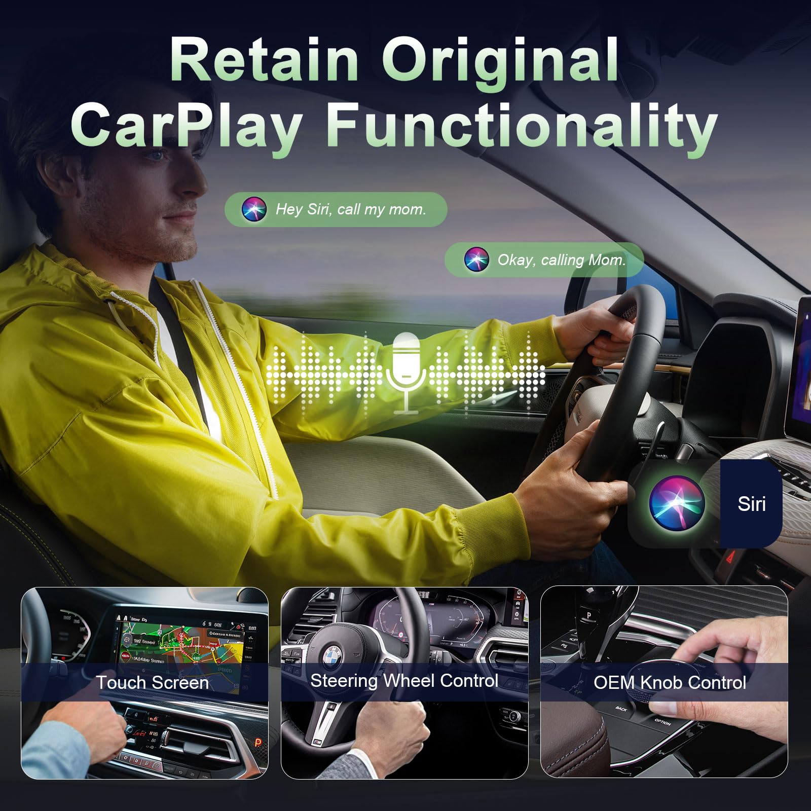 2025 Upgraded Wireless CarPlay Adapter for Apple iPhone - Convert Wired to Wireless CarPlay, Plug & Play for Cars 2018+ & iOS 10+, Fast Stable Connection No Delay (Gray) - Perfect for Commuting, Road Trips & Hands-Free Driving
