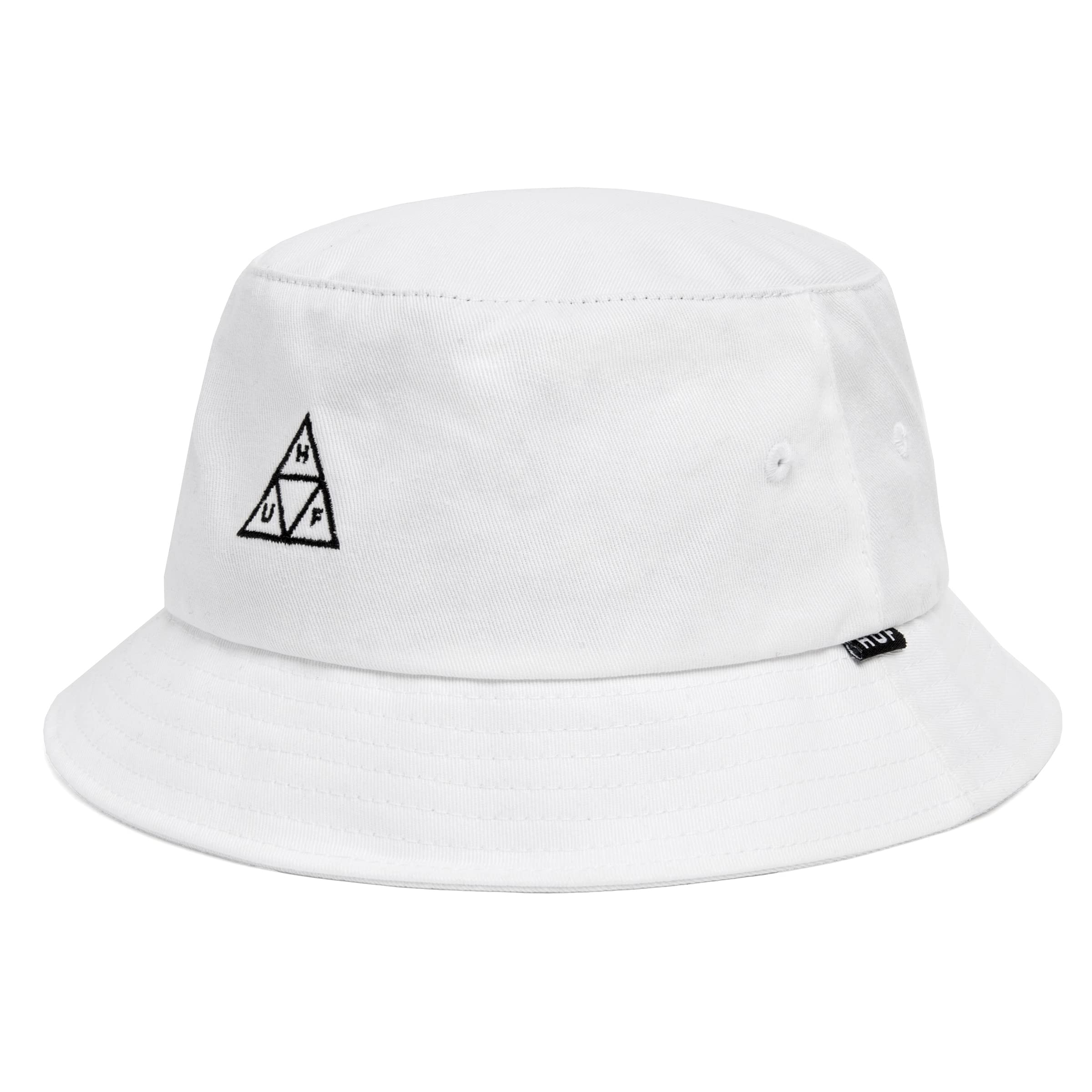 HUF Essentials Triple Triangle Bucket Hat - Cotton Unisex Bucket Hat for Men & Women | Casual Outdoor Sun Protection, Beach, Hiking, Streetwear Fashion
