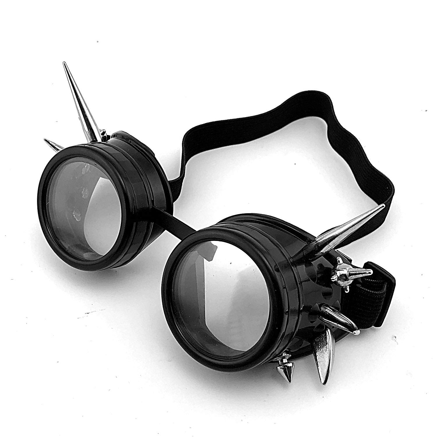 Steampunk Cosplay Goggles with Spikes - Gothic Unisex Glasses for Costume & Halloween - Perfect for Steampunk Outfits, LARP Events, and Cosplay Conventions