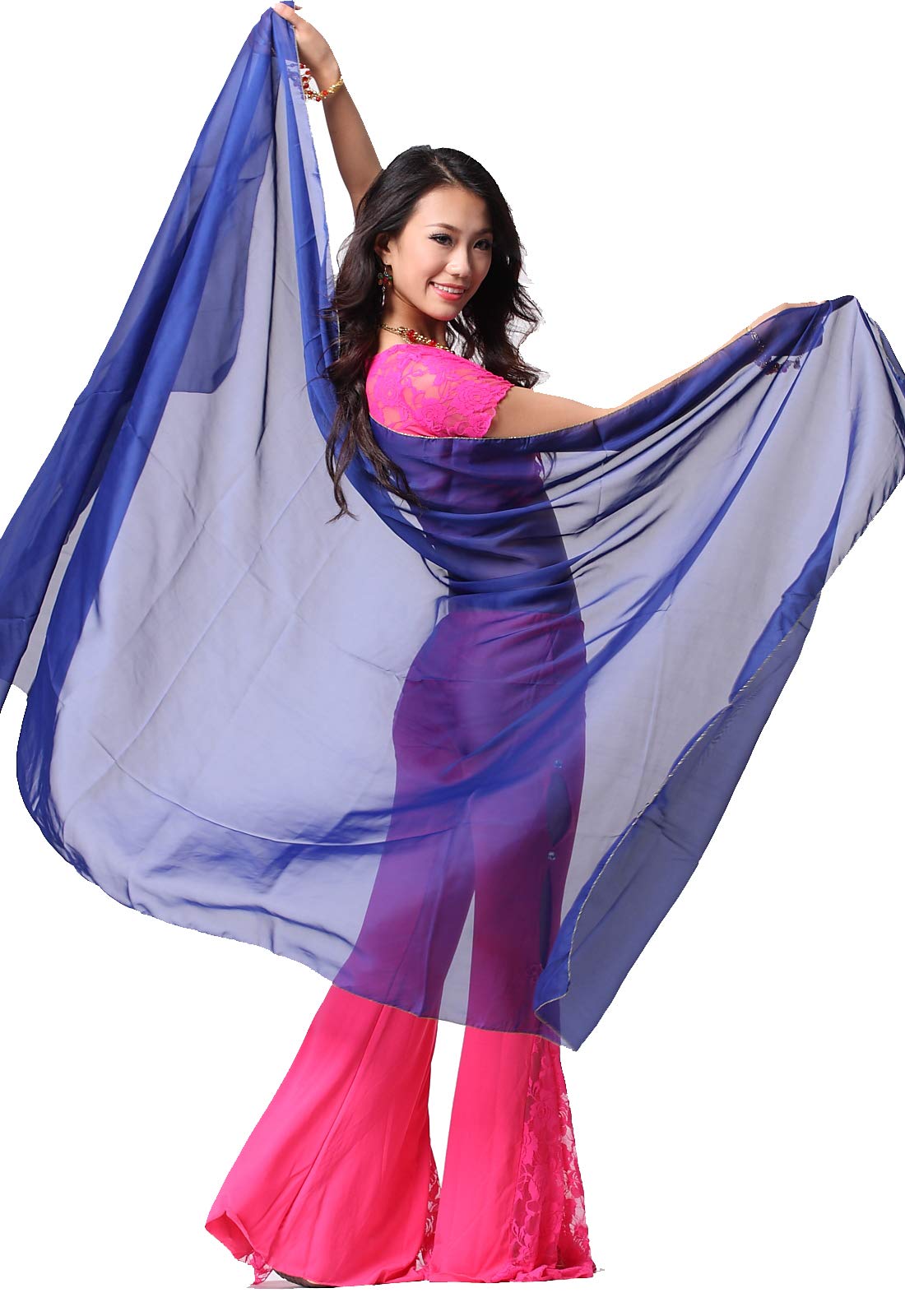 Elegant Women's Belly Dance Chiffon Scarf - Lightweight & Flowy for Dance Performances, Yoga, and Costume Accessories