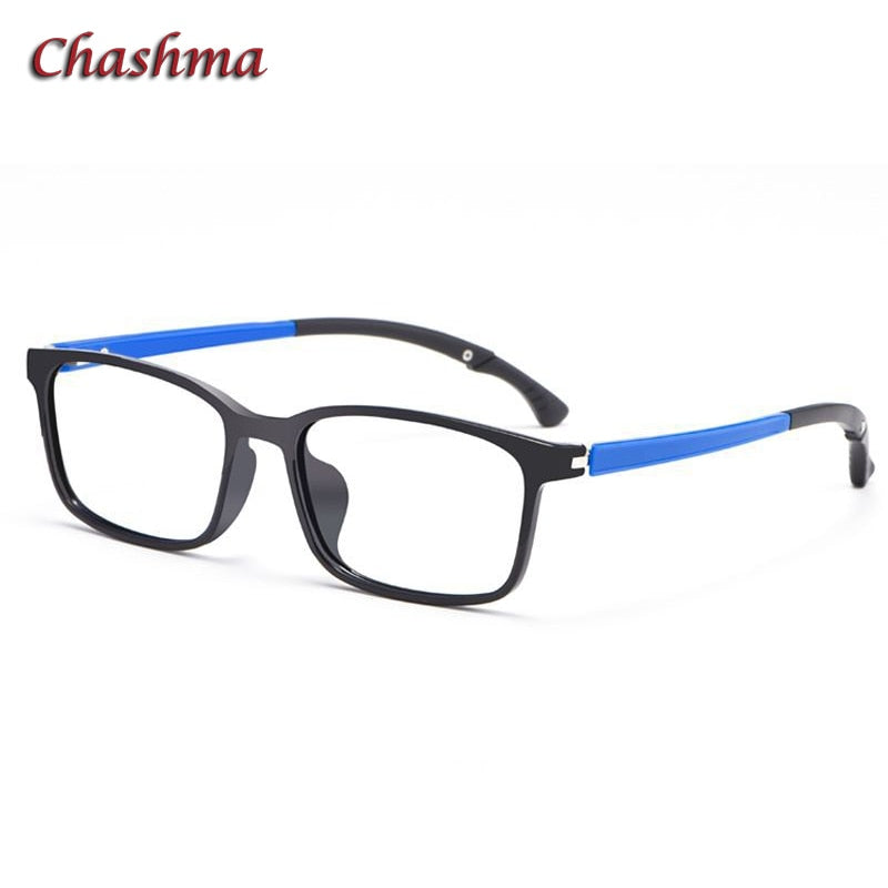 Unisex Titanium Square Full Rim Eyeglasses TR90 Frame 5106 - Lightweight & Durable for Reading, Work, and Everyday Use