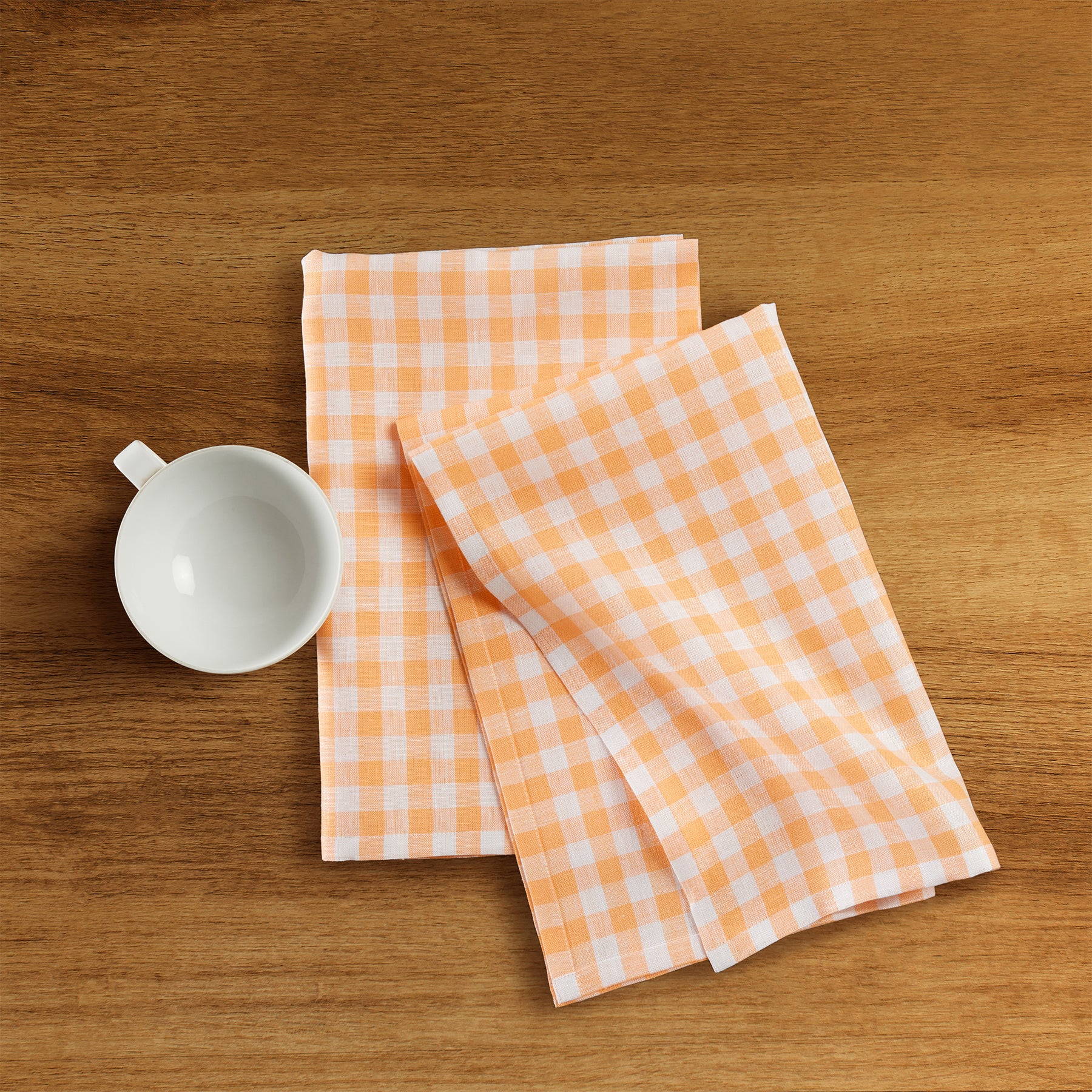 Premium Gingham Kitchen Towels Set of 6 - Absorbent & Durable Cotton Dish Towels for Drying Dishes & Cleaning - Cute Checkered Pattern for Farmhouse, Rustic & Modern Kitchens
