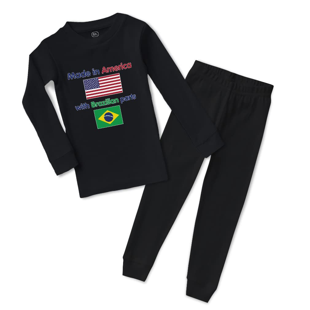 Custom Cotton Toddler Pajamas for Boys & Girls - Made in USA with Premium Brazilian Fabric - Soft & Snug Fit for Cozy Bedtime & Playtime