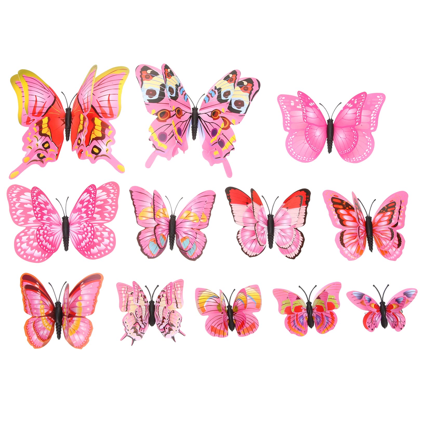 Minkissy 12-Piece Butterfly Hair Clips Set - Elegant Hairpins & Hair Accessories for Women - Perfect for Parties, Weddings & Everyday Styling