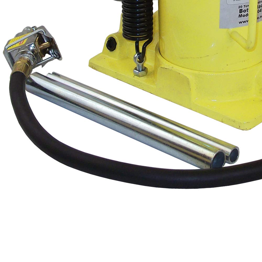 ESCO 10446 Yellow Jacket 20 Ton Air Hydraulic Bottle Jack - Heavy Duty Car Lift, 18.75