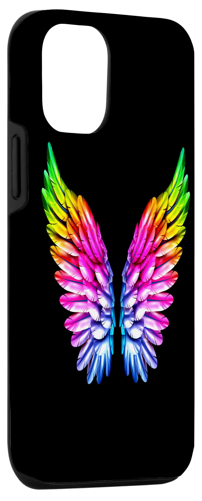iPhone 12/12 Pro Rainbow Pride Case - LGBT+ Friendly Protective Cover with Colorful Wings Design | Perfect for Pride Month, LGBTQ+ Events & Everyday Use
