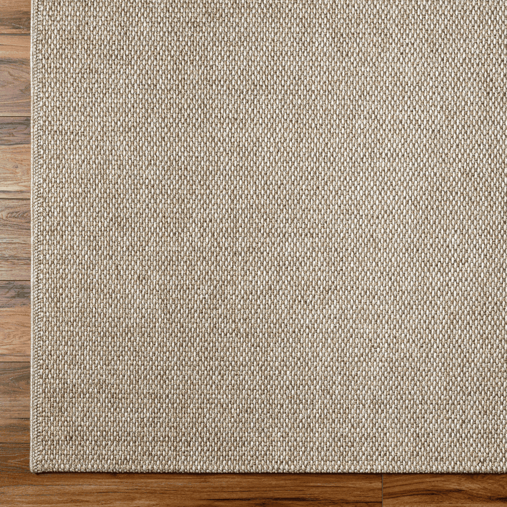 Birdie Machine Woven Outdoor Rug - Light Beige | Durable & Weather-Resistant Patio Carpet for Garden, Deck, Poolside & Porch Decor