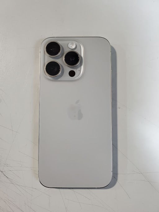 Apple iPhone 15 Pro 256GB Unlocked Smartphone - 5G LTE, iOS 17, 8GB RAM, Natural Titanium (Renewed) | Perfect for Business, Travel & High-Performance Mobile Needs