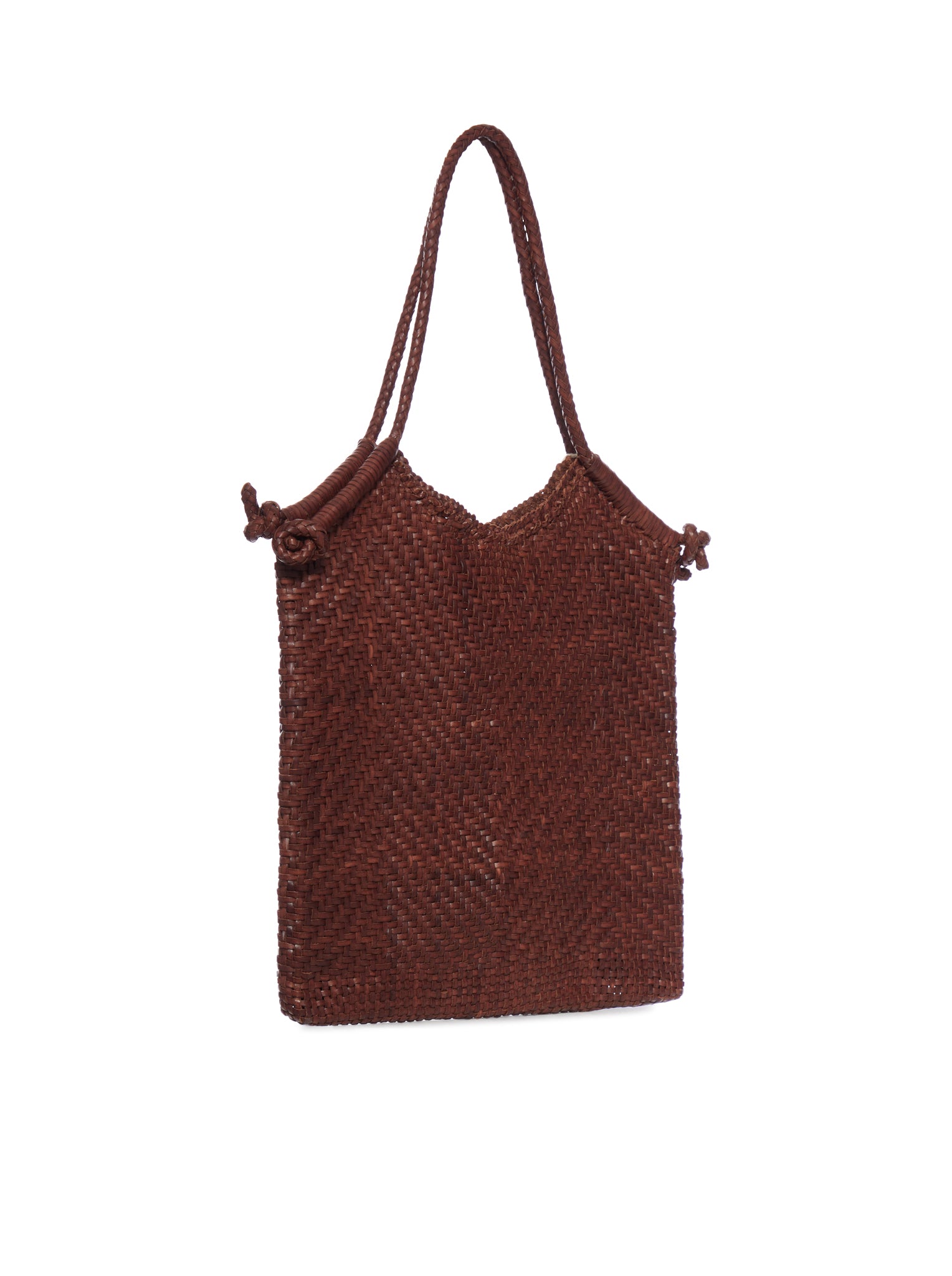 Dragon Diffusion Minga Tote Bag in Brown (DGS58149 Bruciato) - Stylish Leather Handbag for Women, Perfect for Work, Travel & Everyday Use