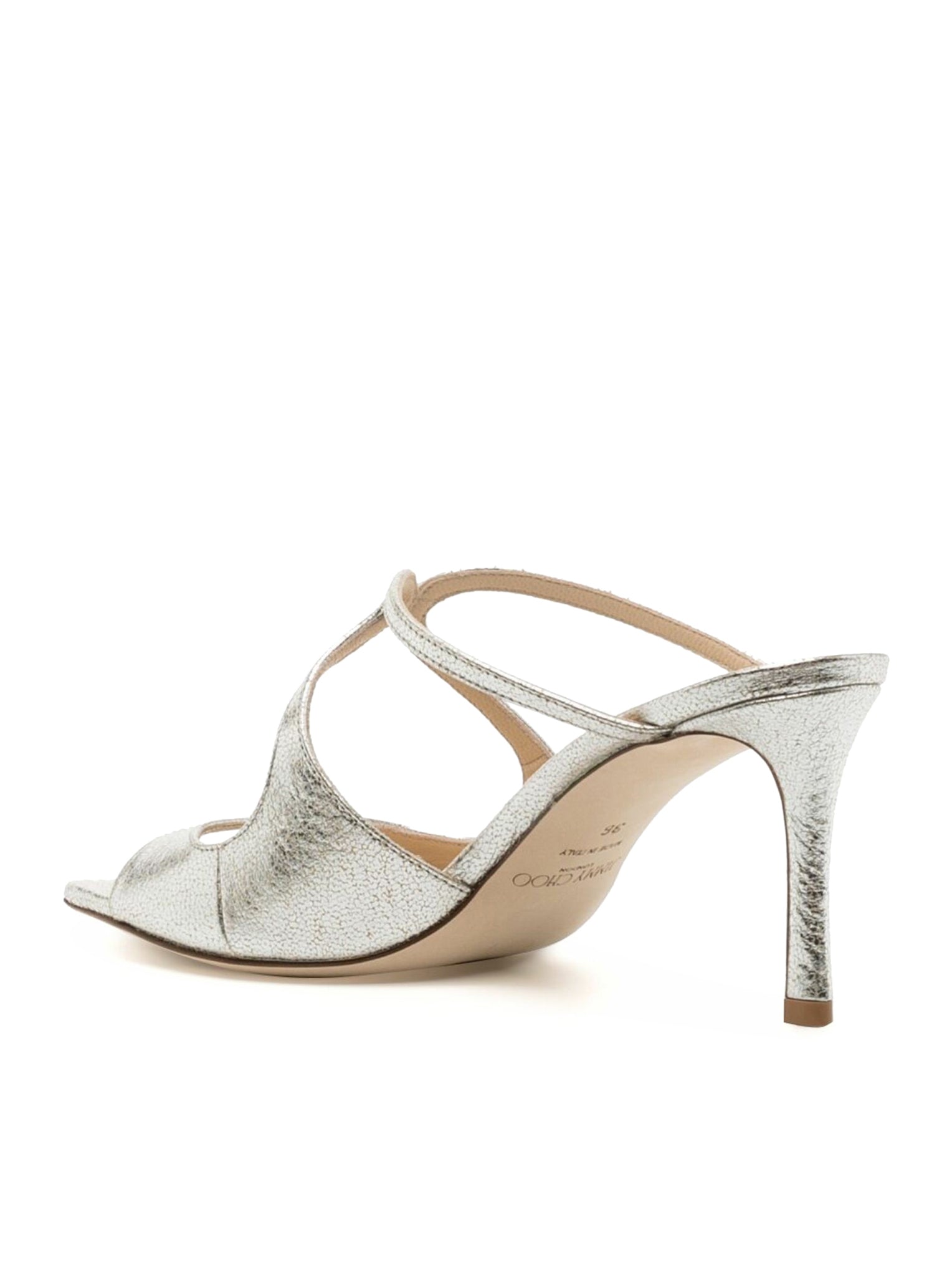 Champagne Leather Clogs with Glitter - Comfortable & Stylish Women's Slip-On Shoes for Casual Wear, Parties & Everyday Outfits