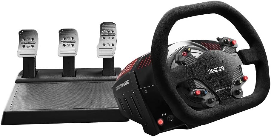 Thrustmaster TS XW Racer - Premium Sim Racing Wheel for PC & Xbox | High-Precision Force Feedback, Leather Grip | Perfect for Gran Turismo, Forza & Racing Sims
