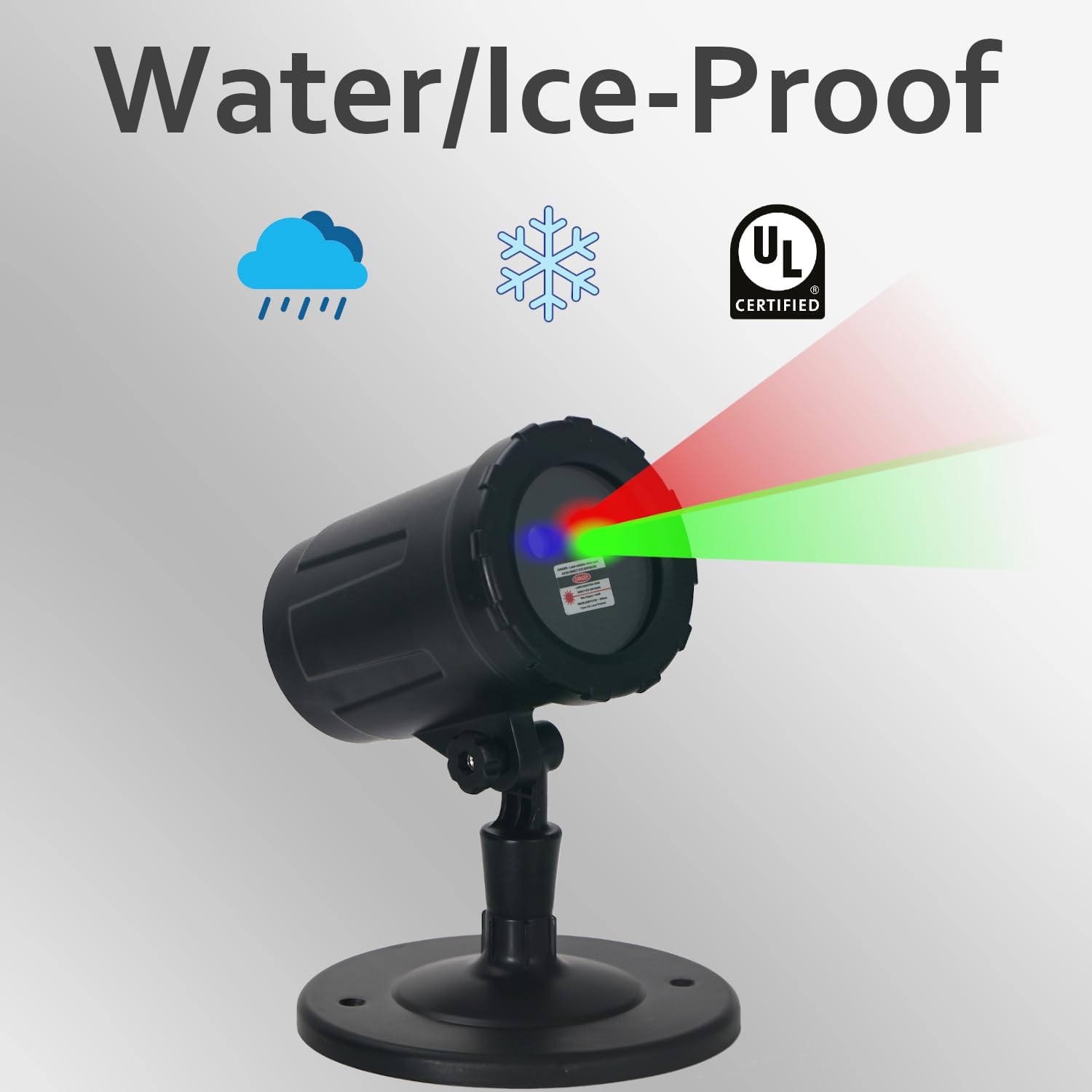 Christmas Laser Projector Lights Outdoor with Remote & Timer - 18 Festive Red & Green Patterns for Holiday Decorations - Perfect for Yard, House, and Party Decor