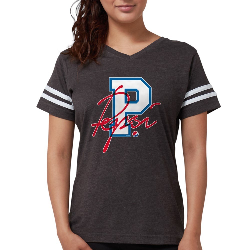 Pepsi Varsity Letter Women's Football Shirt - Vintage Soda Pop Fan Apparel for Game Day, Tailgating & Casual Wear