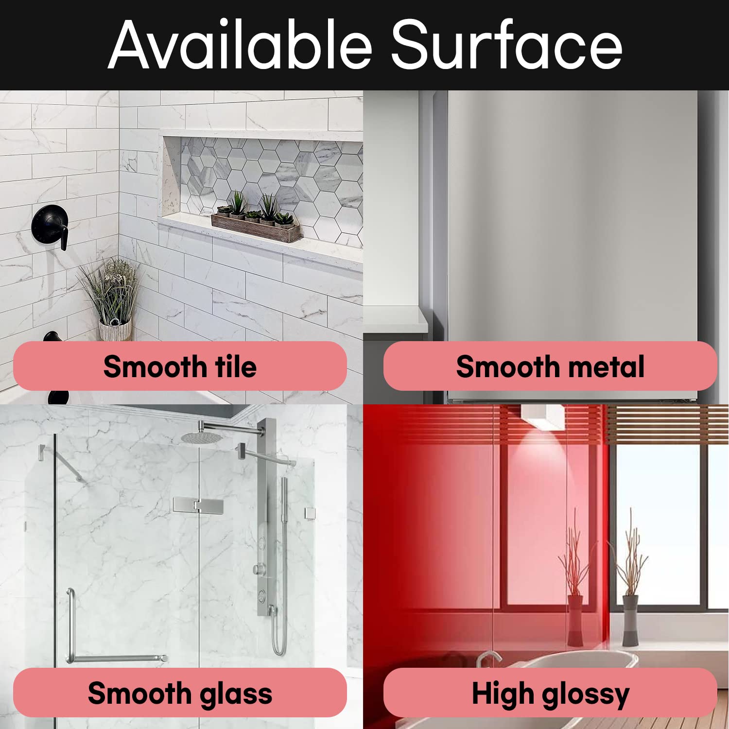 BathBeyond Adjustable Shower Head Holder with Vacuum Suction Cup - Flexible Wall Mount for Handheld Shower Heads - Perfect for Bathroom, RV & Small Space Showers