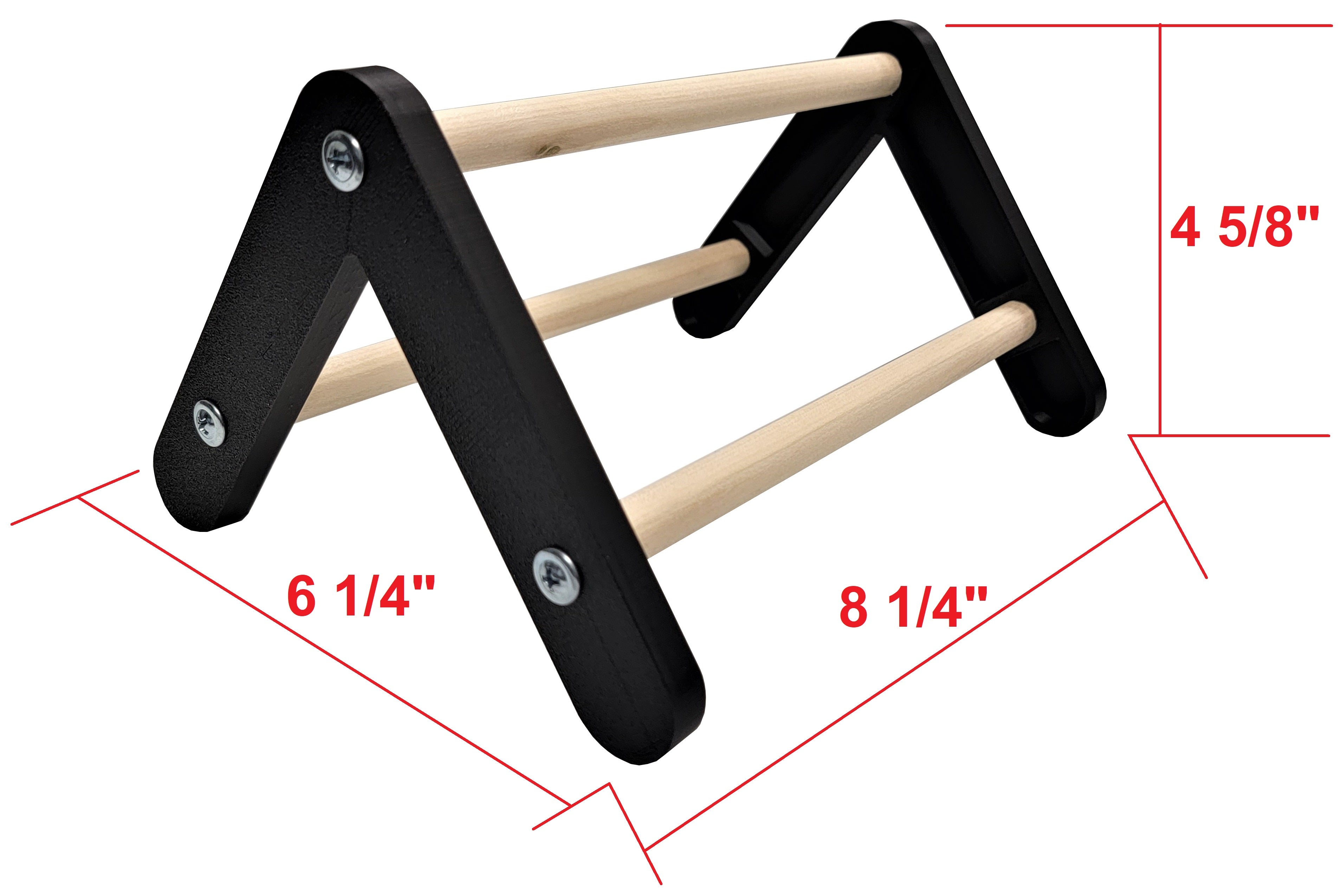 16 Inch 5 Bar & 8 Inch 3 Bar Chicken Perch Set - Natural Wood Roosting Bars for Baby Chicks, Quail, and Small Birds - Perfect for Coops, Cages, and Aviaries