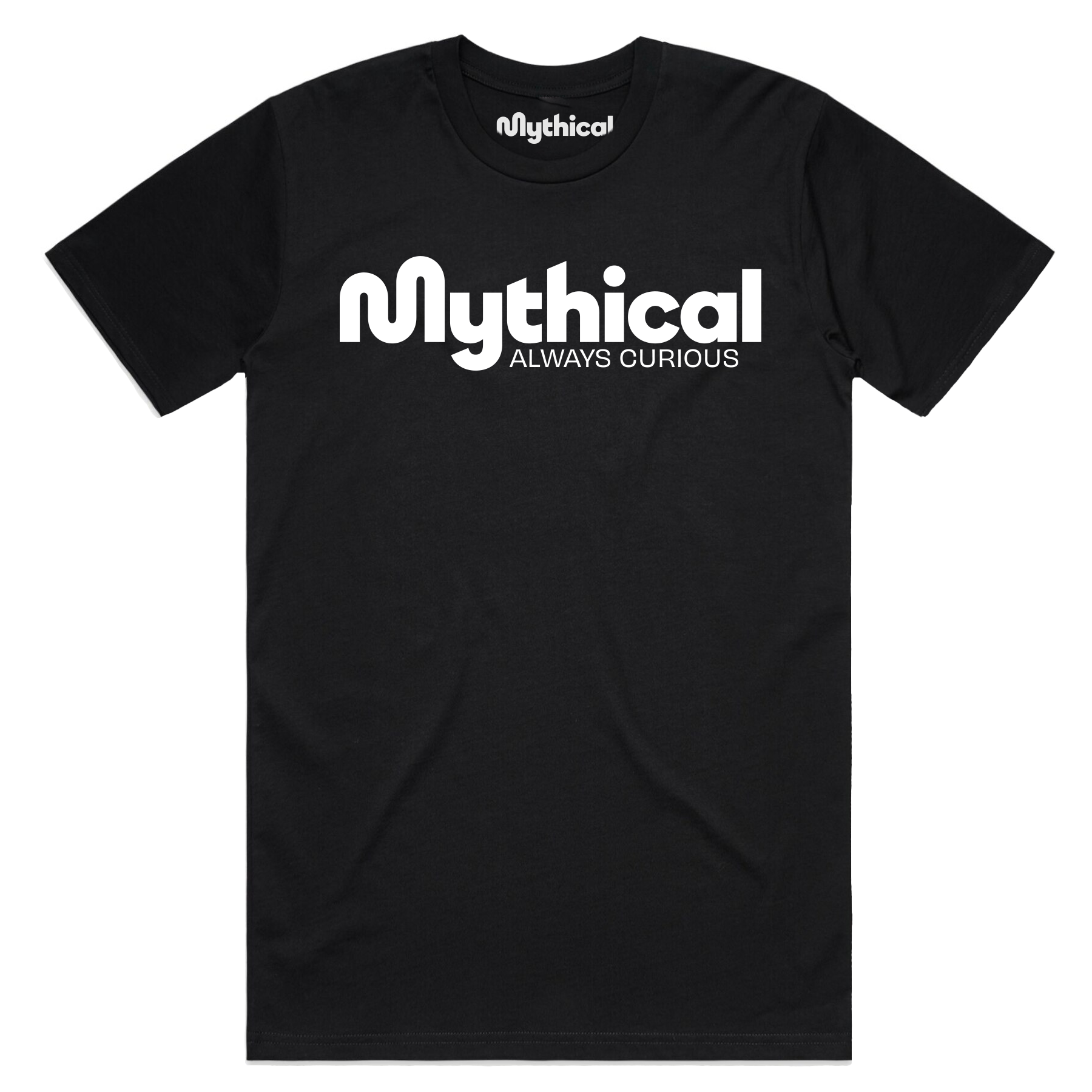 Mythical Logo T-Shirt for Men & Women - Soft Cotton Black Graphic Tee - Casual Wear, Street Style, Gift Idea