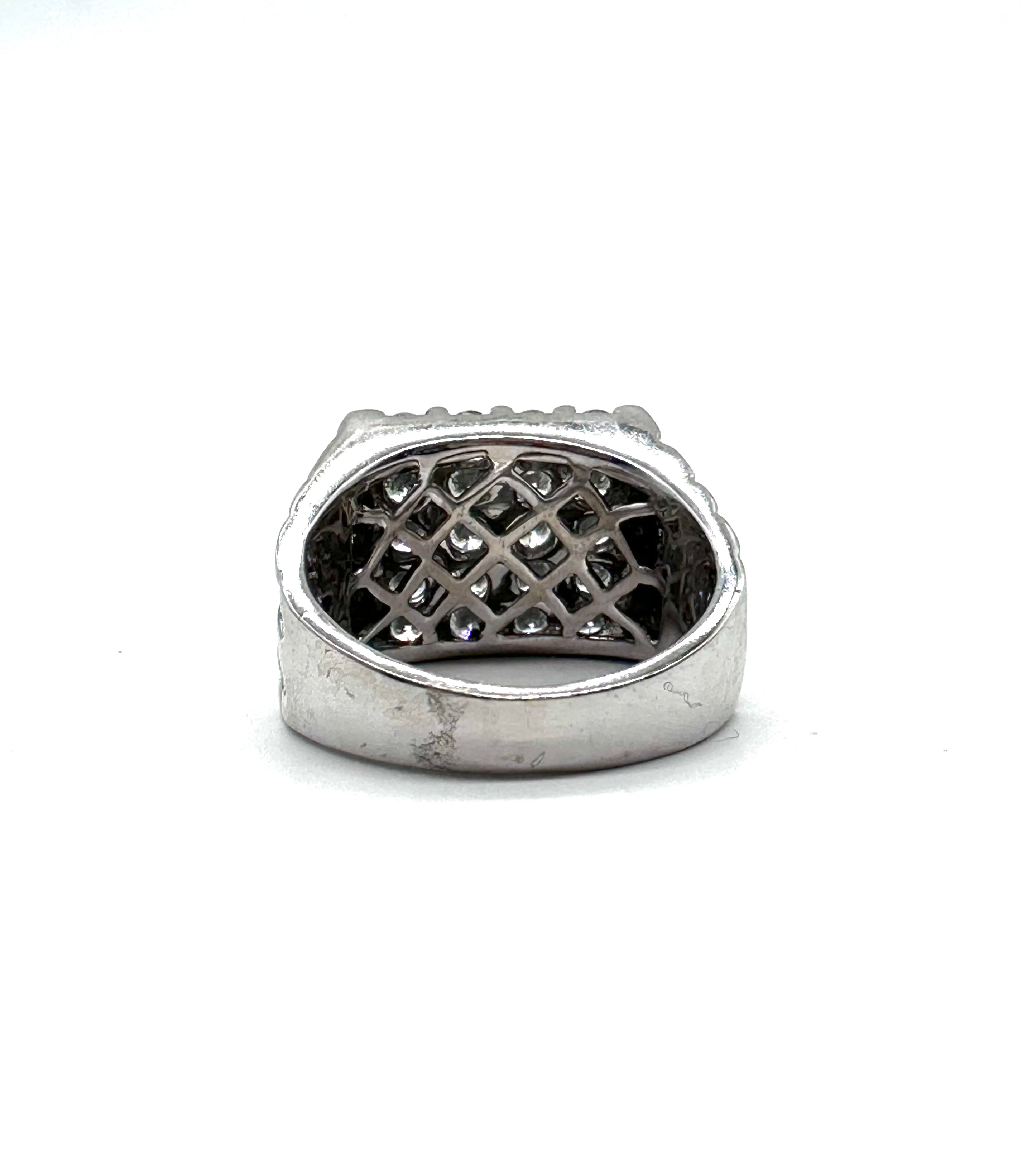 2 Carat Men's Diamond Nugget Ring - Luxury Gold or Silver Statement Jewelry for Weddings, Anniversaries & Special Occasions