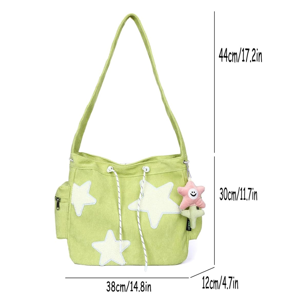 Solarix Crossbody Bag - Y2K Corduroy Tote for Kawaii Fashion