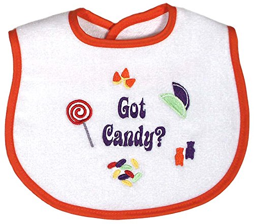 Raindrops Embroidered Baby Bib - Soft & Absorbent Drool Bib for Infants & Toddlers - Perfect for Mealtime, Teething & Drooling - Cute Candy-Themed Design