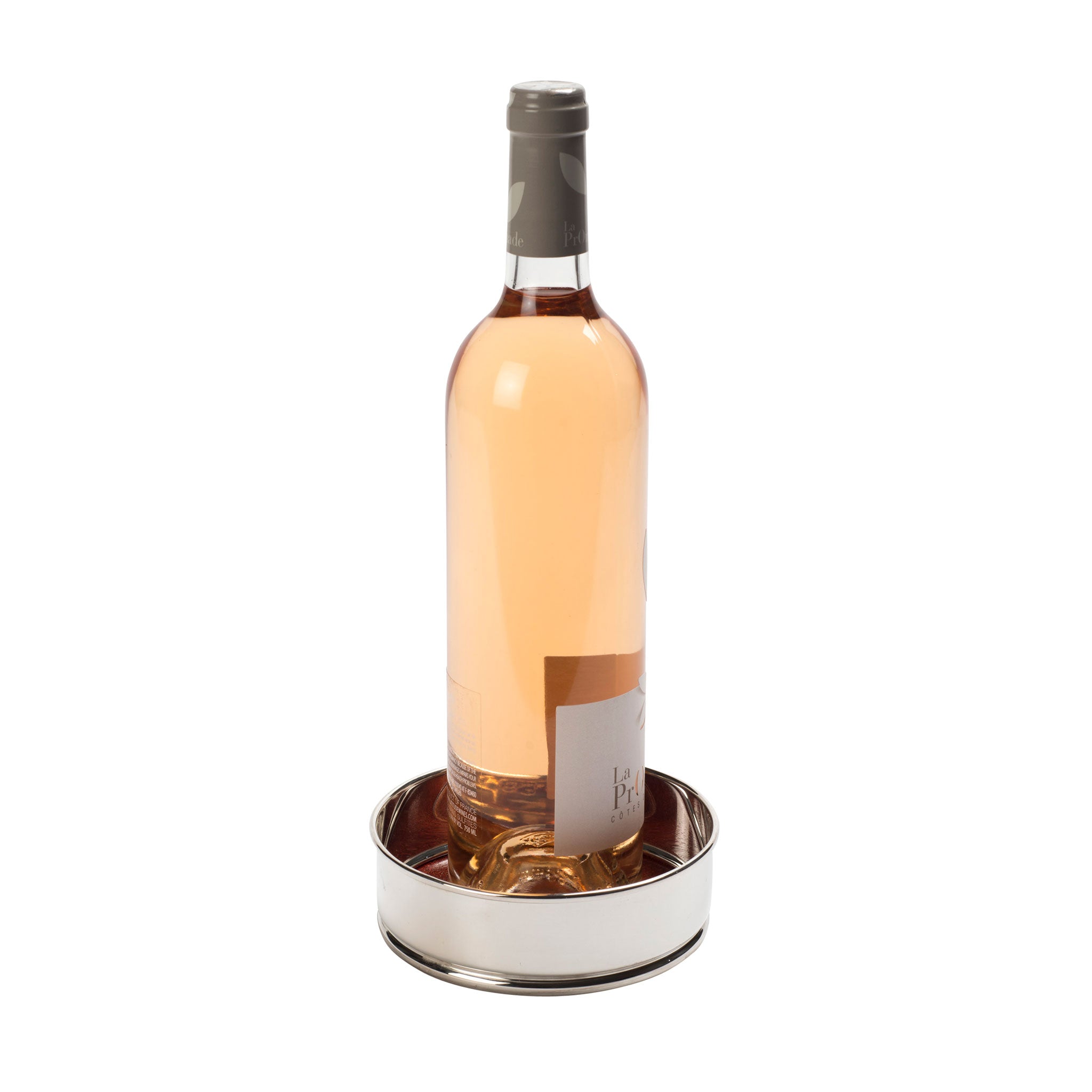 Premium English Silver Plated Wine Coaster Set of 4 - Elegant Drink Holders for Red & White Wine - Perfect for Dinner Parties, Weddings & Home Bar Decor