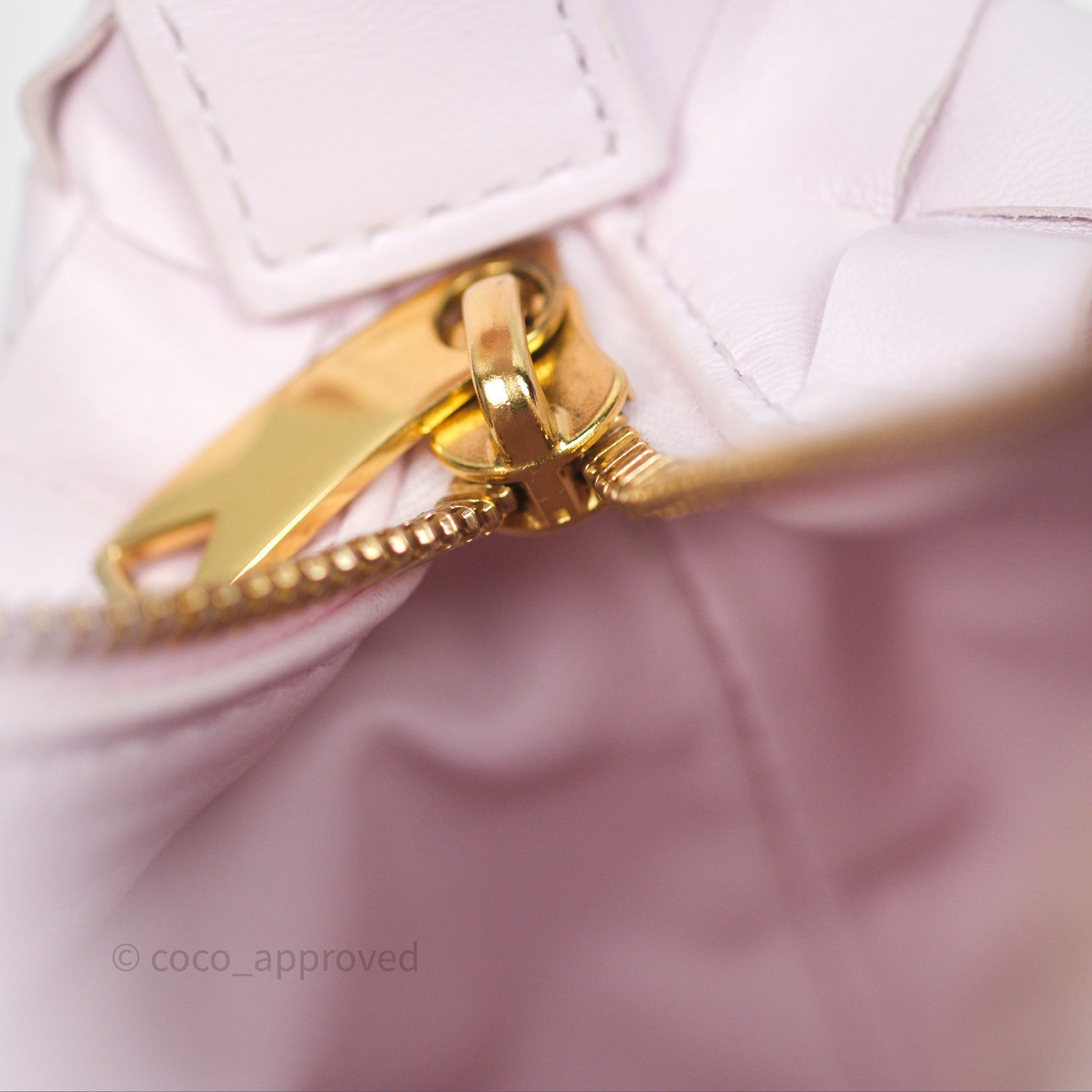 Bottega Veneta Wallace Pink Intrecciato Leather Crossbody Bag with Gold Hardware - Perfect for Women's Fashion, Date Night & Luxury Gift Giving