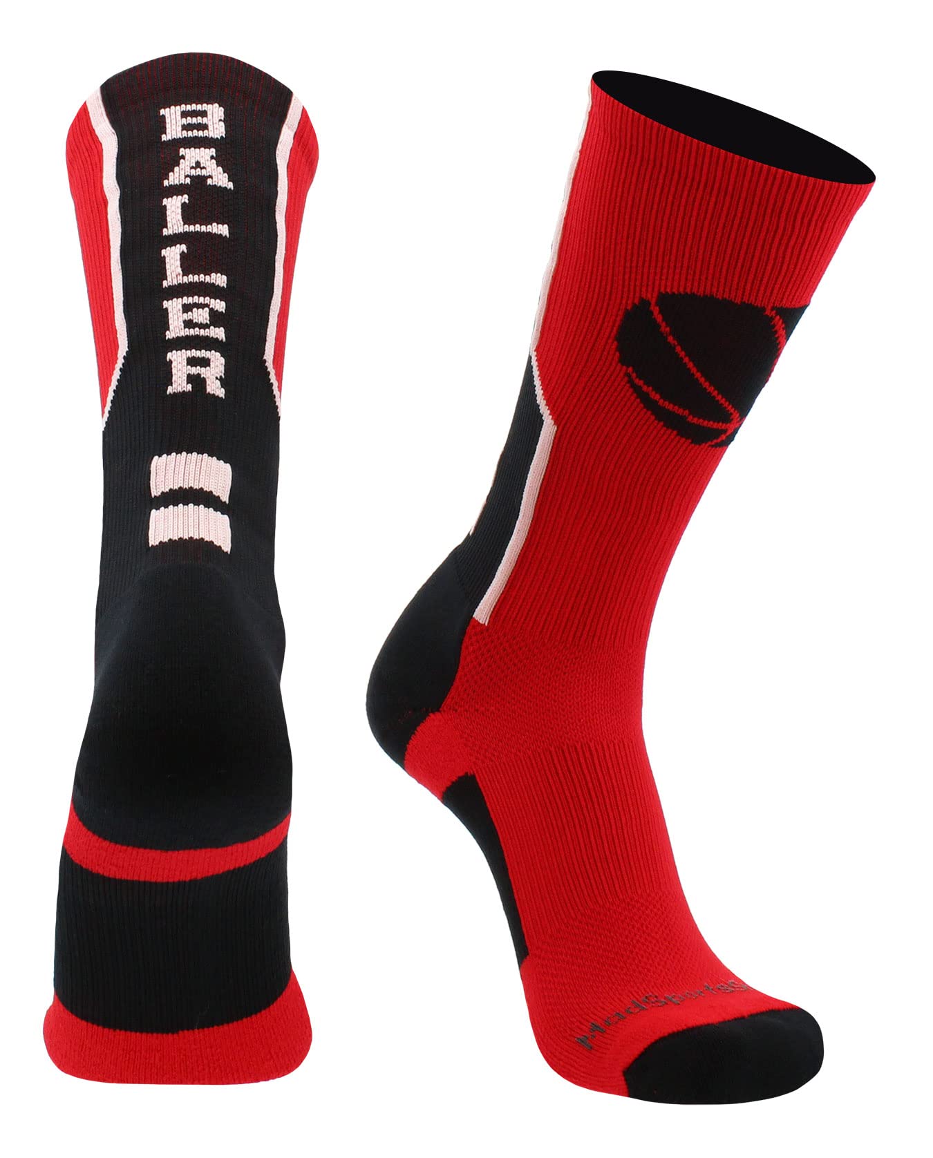 Basketball Crew Socks with Logo - Performance Basketball Socks for Men & Women - Ideal for Games, Practice and Sports Enthusiasts