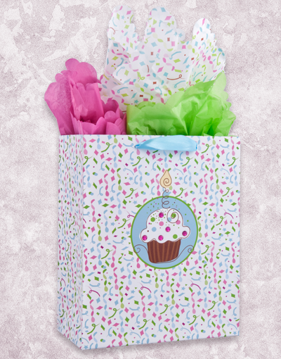Colorful Confetti Gift Bags for Parties, Birthdays & Celebrations - Bulk Pack of 50 Premium Decorative Favor Bags for Weddings, Baby Showers & Special Events