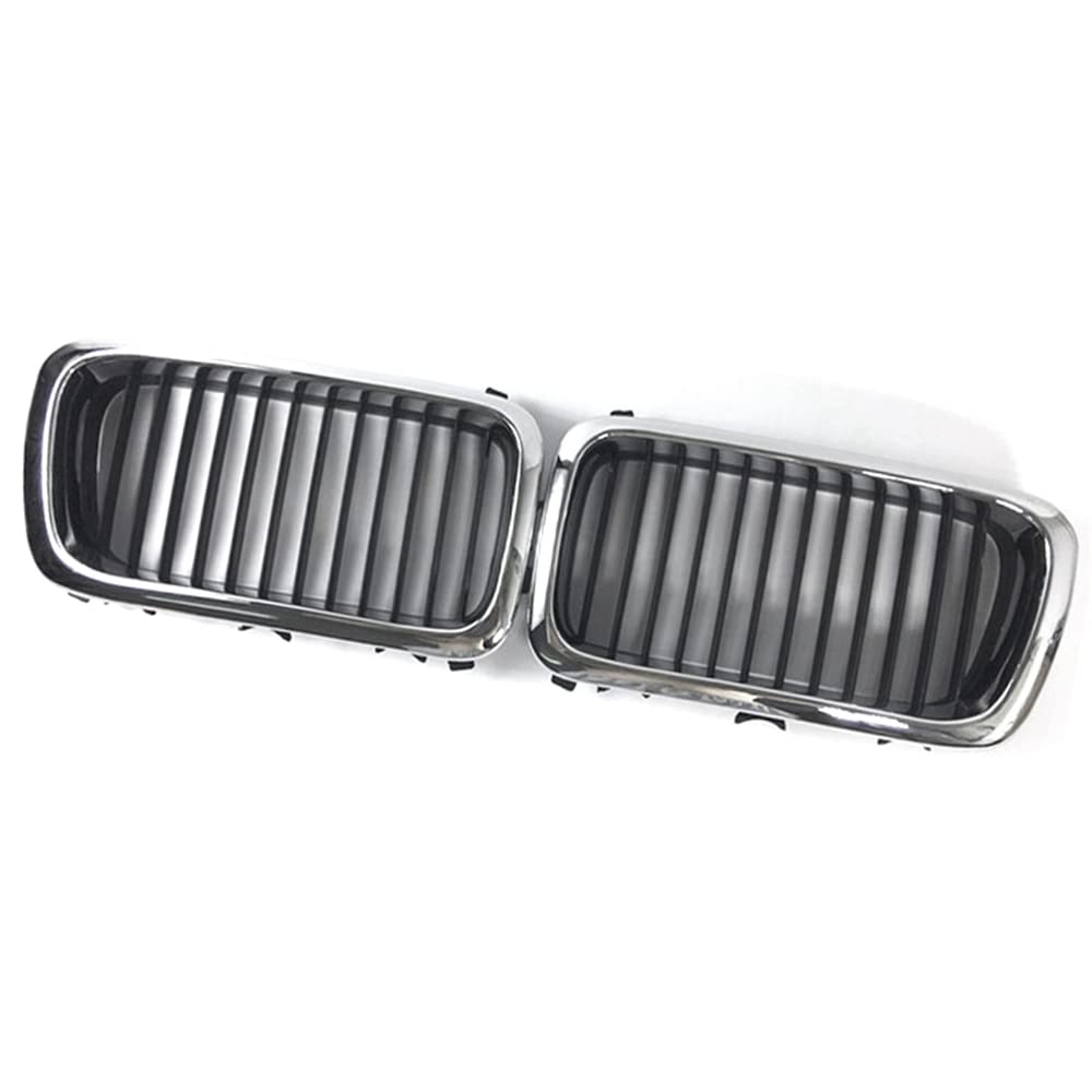 ZQDM Coating Front Bumper Radiator Grille - Single Slats Grill Compatible with BMW 7 Series E38 728IL 730IL 740IL 745IL (1994-2001) - OEM 51138125811 Replacement - Perfect for Car Upgrades & Restoration Projects